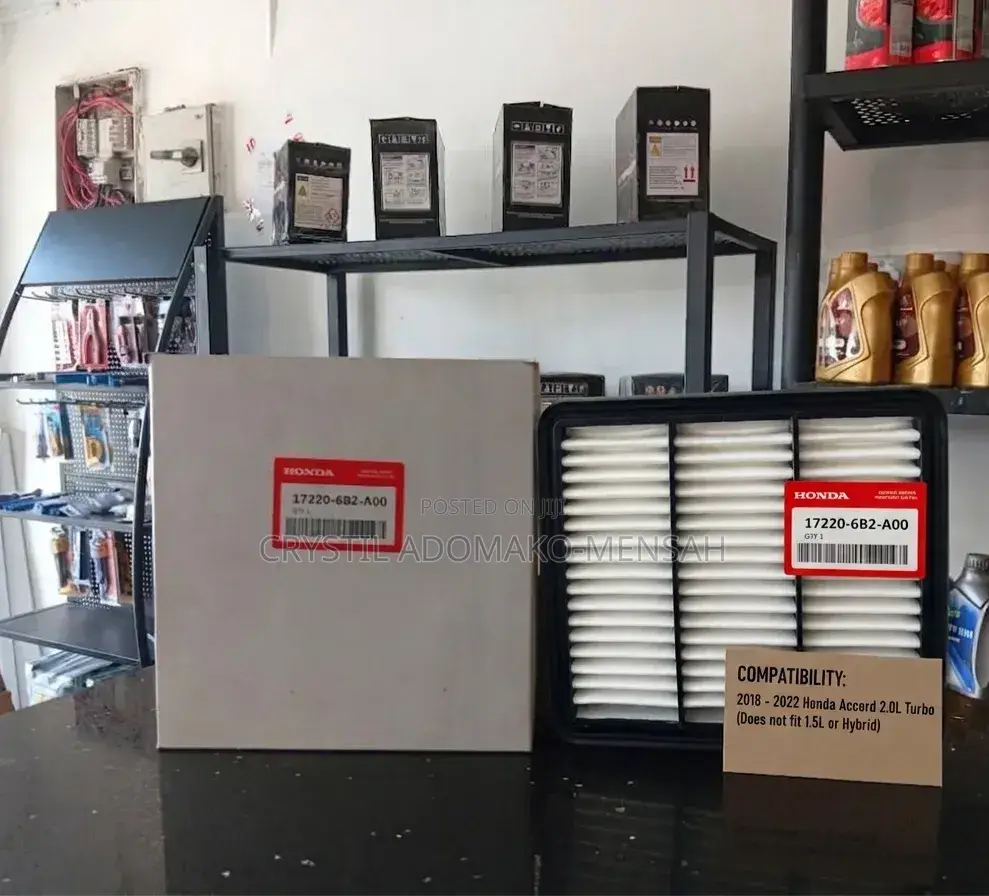 Genuine Honda Accord 2.0L Turbo Engine Air Filter (17220-6b2-A00)
