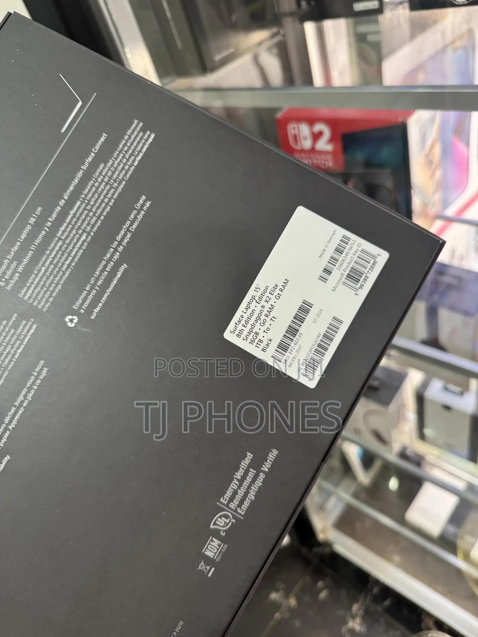 New Microsoft Surface Laptop 8 16GB Qualcomm Snapdragon X Plus SSD 1T