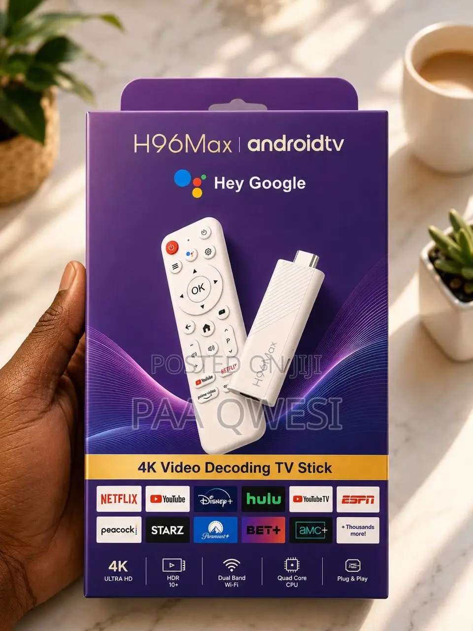 H96 Max Android TV Box 4K Smart Media Player