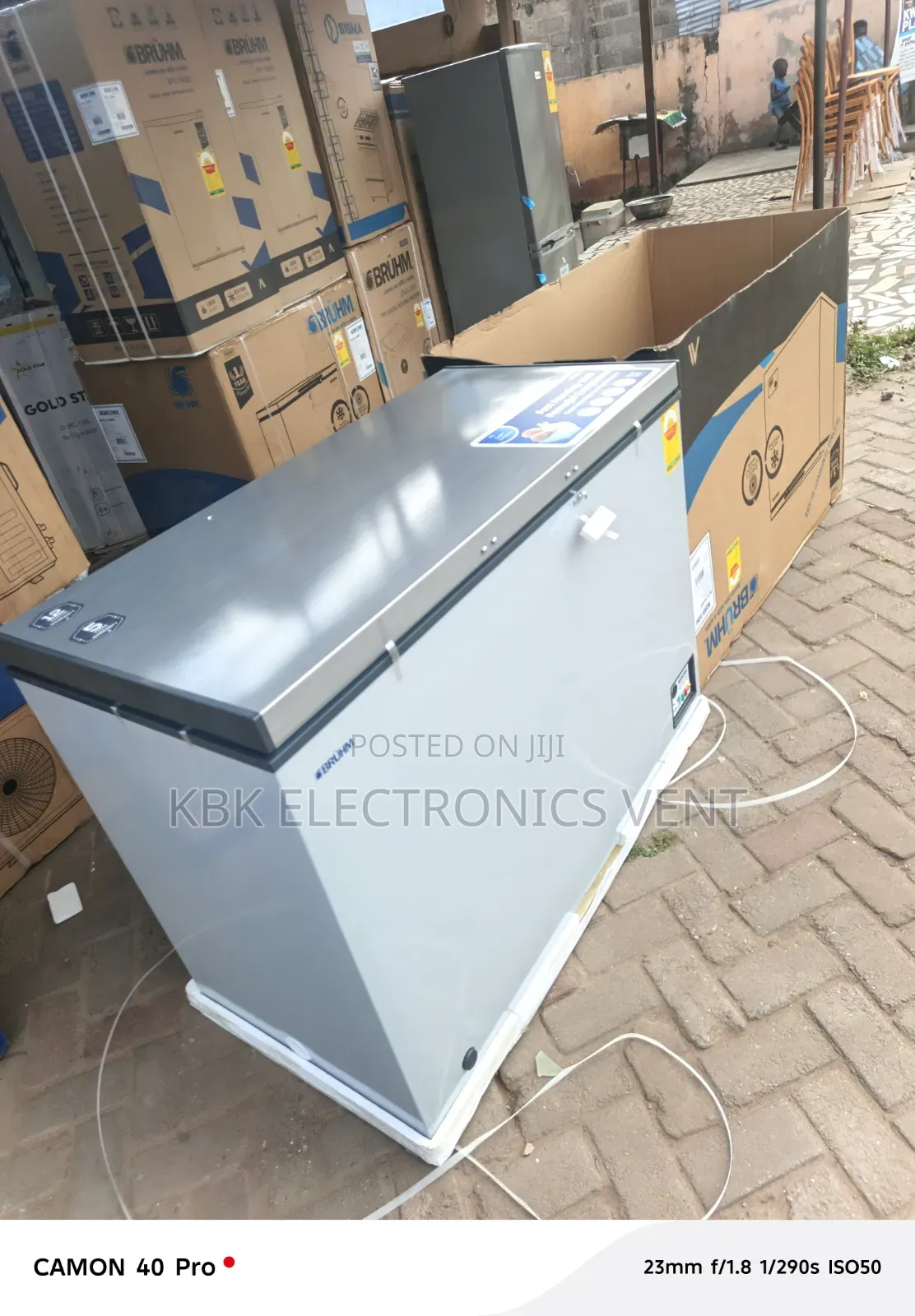Bruhm 250Liter Chest Freezer Single Door With Glass
