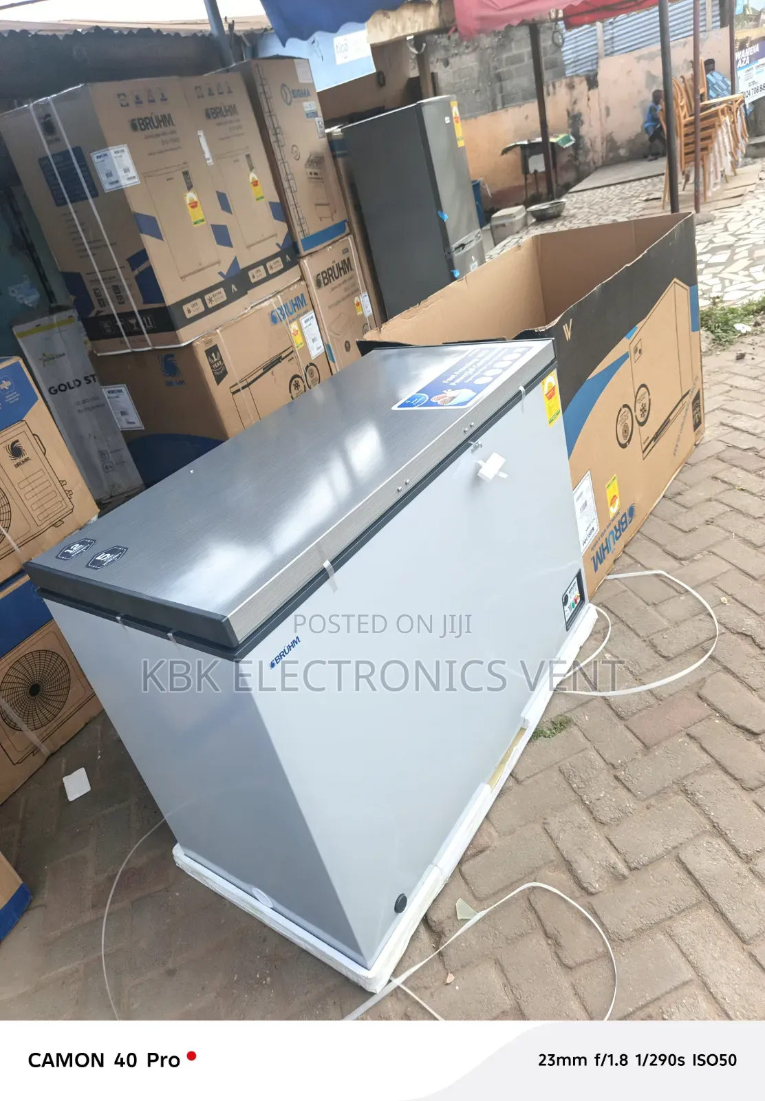 Bruhm 250Liter Chest Freezer Single Door With Glass