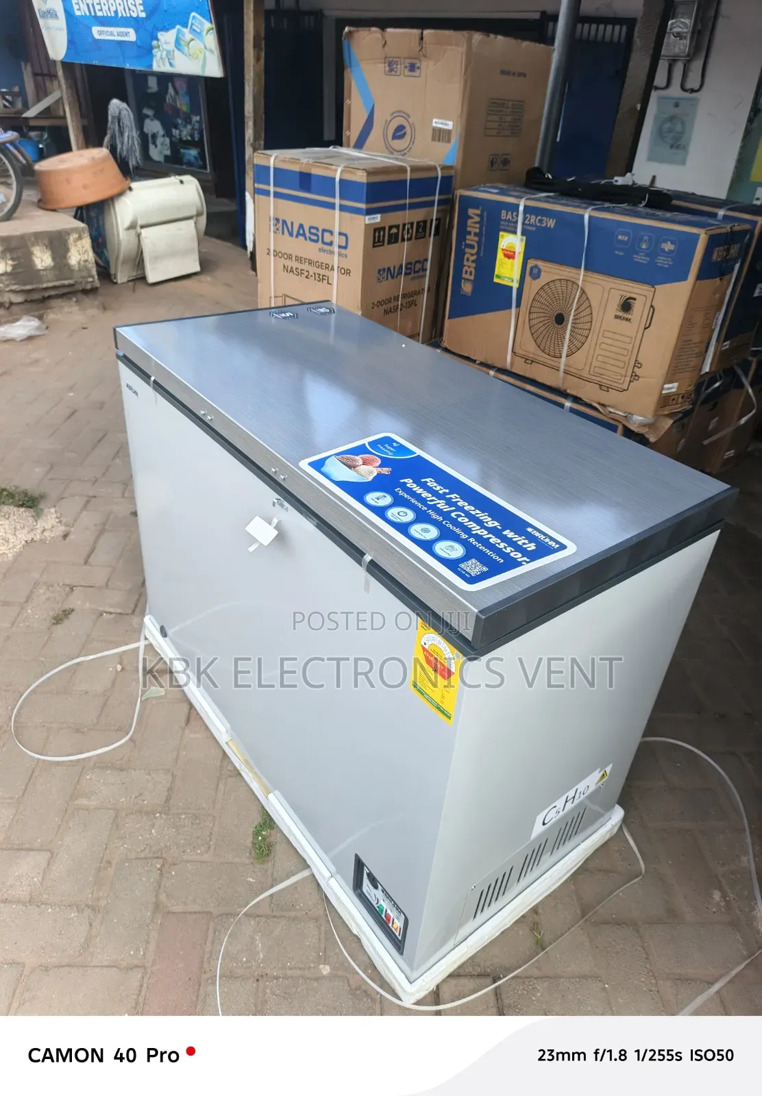 Bruhm 250Liter Chest Freezer Single Door With Glass