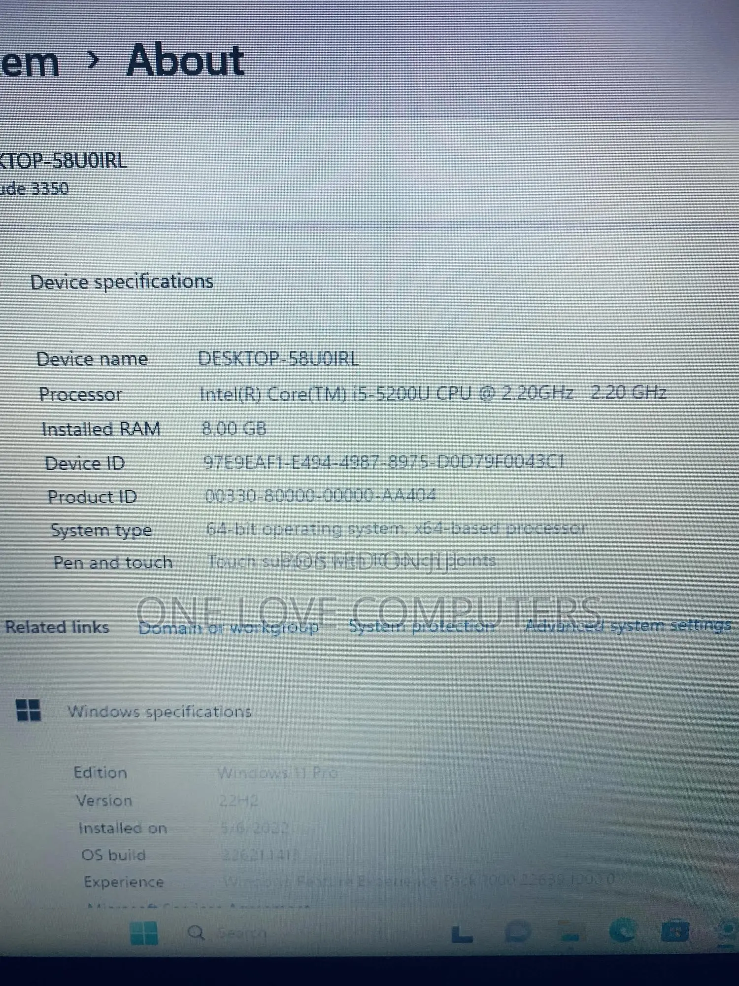 Laptop Dell Latitude 3350 8GB Intel Core i5 SSD 256GB