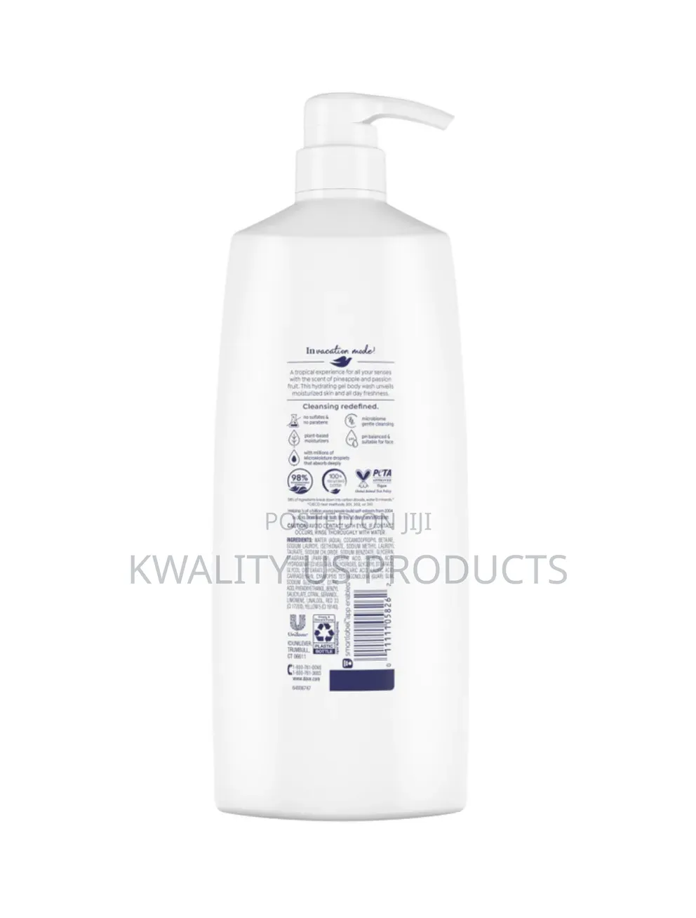 Dove Pineapple + Passion Fruit Body Wash - 1.25 Litres