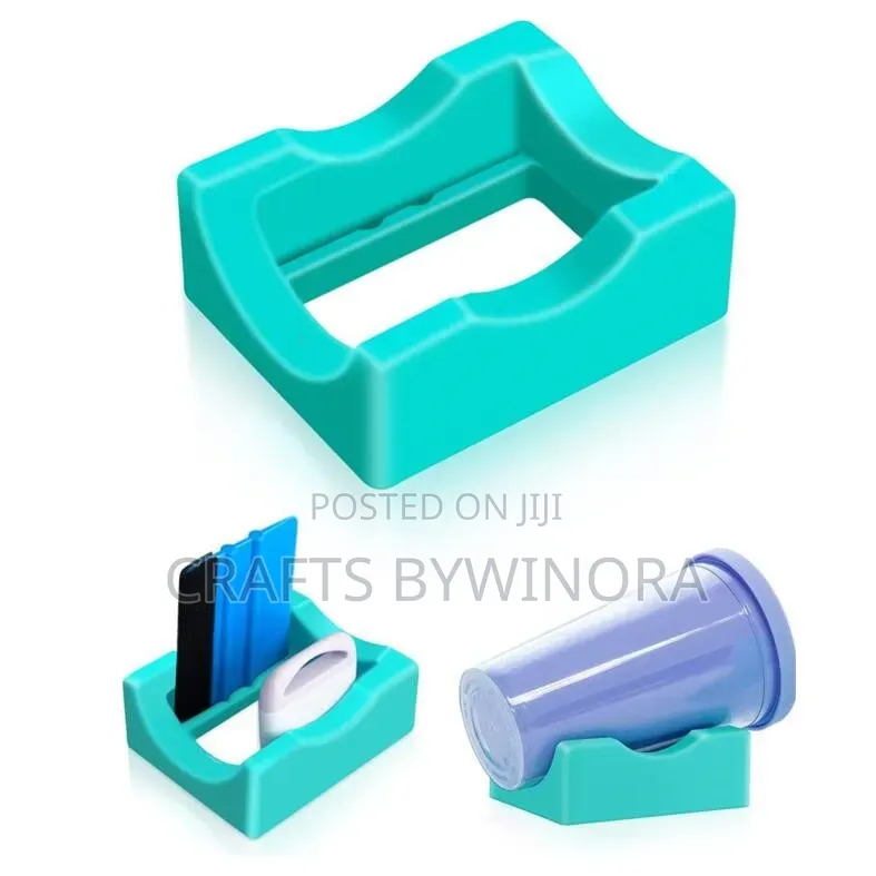 Tumbler Cup Holder + Scraper for Epoxy Resin & Tumbler Making