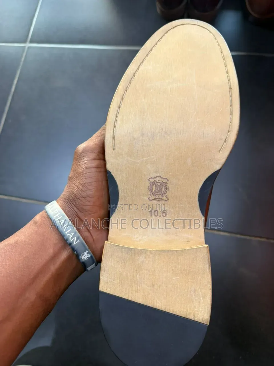 Joseph Abboud Double Monkstrap Brown Shoes 43.5