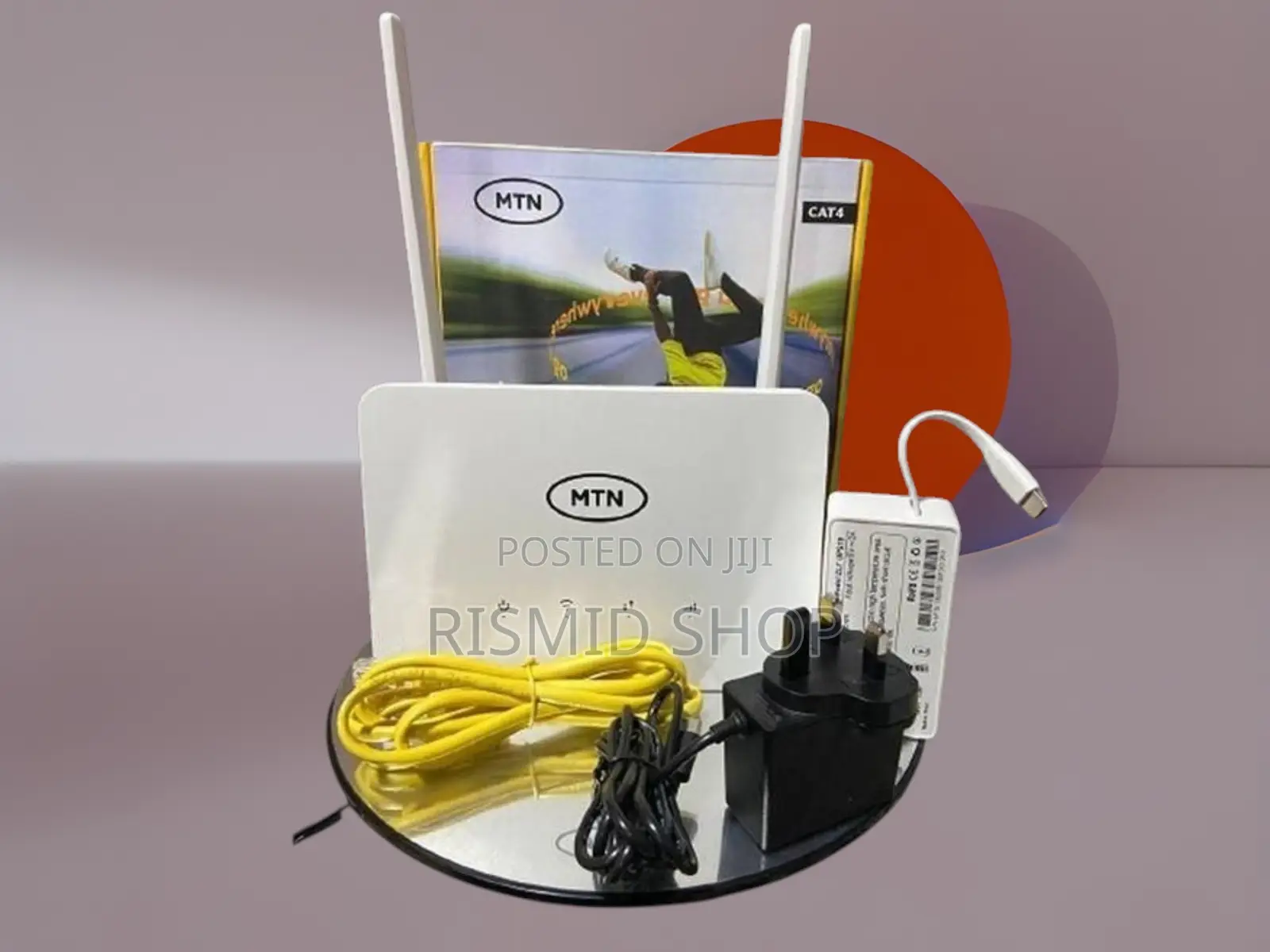 MTN Universal 4G LTE Router + Rechargeable Backup Battery