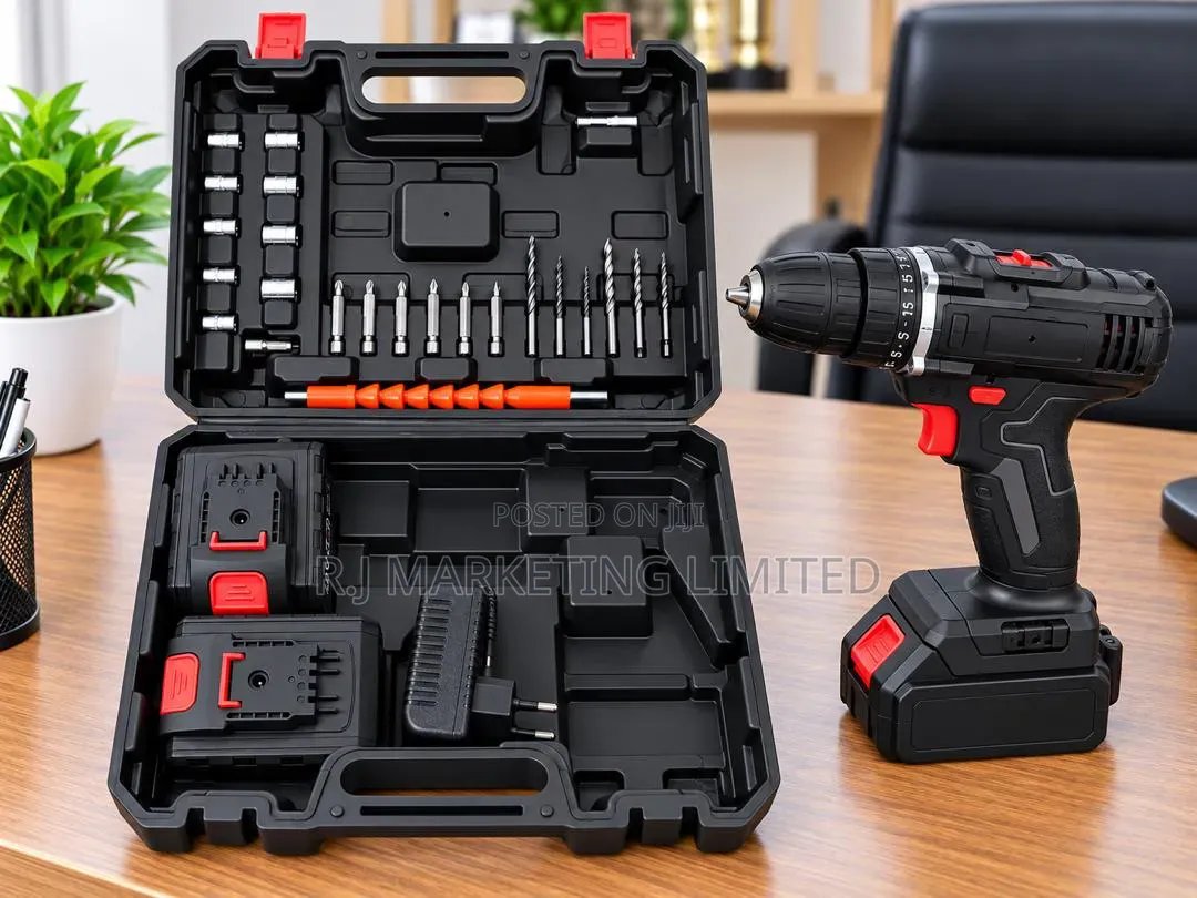 Cordless Drill and Screw Driver Set Tools Box Rechargeable Machine