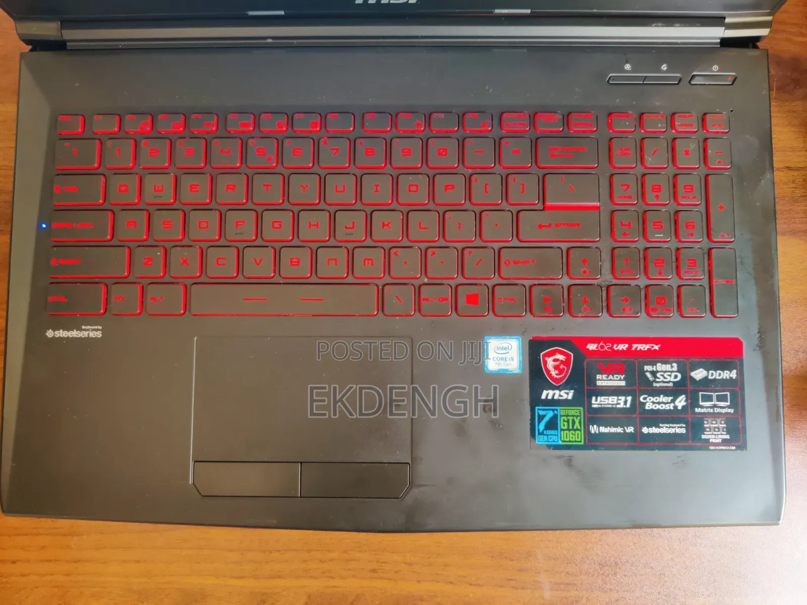 Laptop MSI GL62VR 7RFX 8GB Intel Core i5 HDD+SSD 750GB