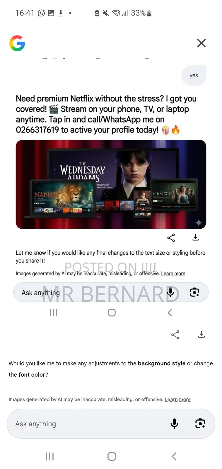 Netflix Account Available for 45gh