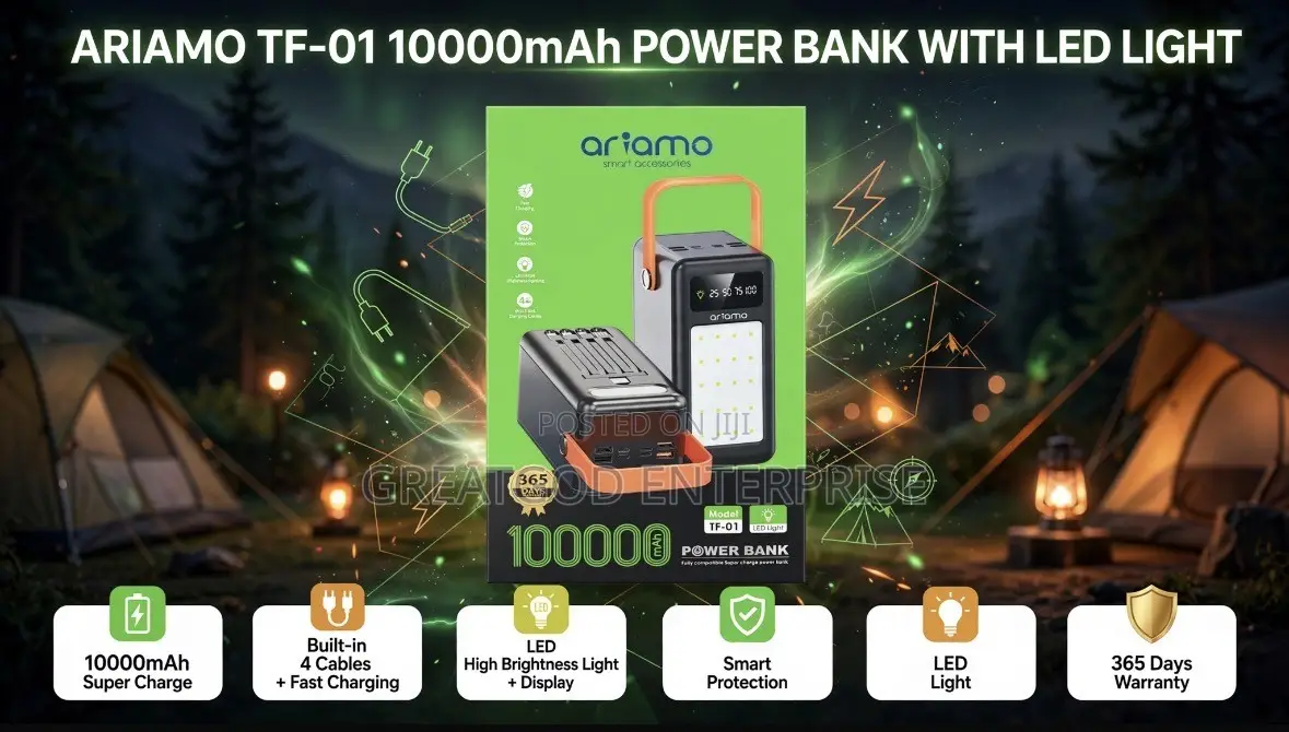 Ariamo 100,000mAh Power Bank (Model TF-01)