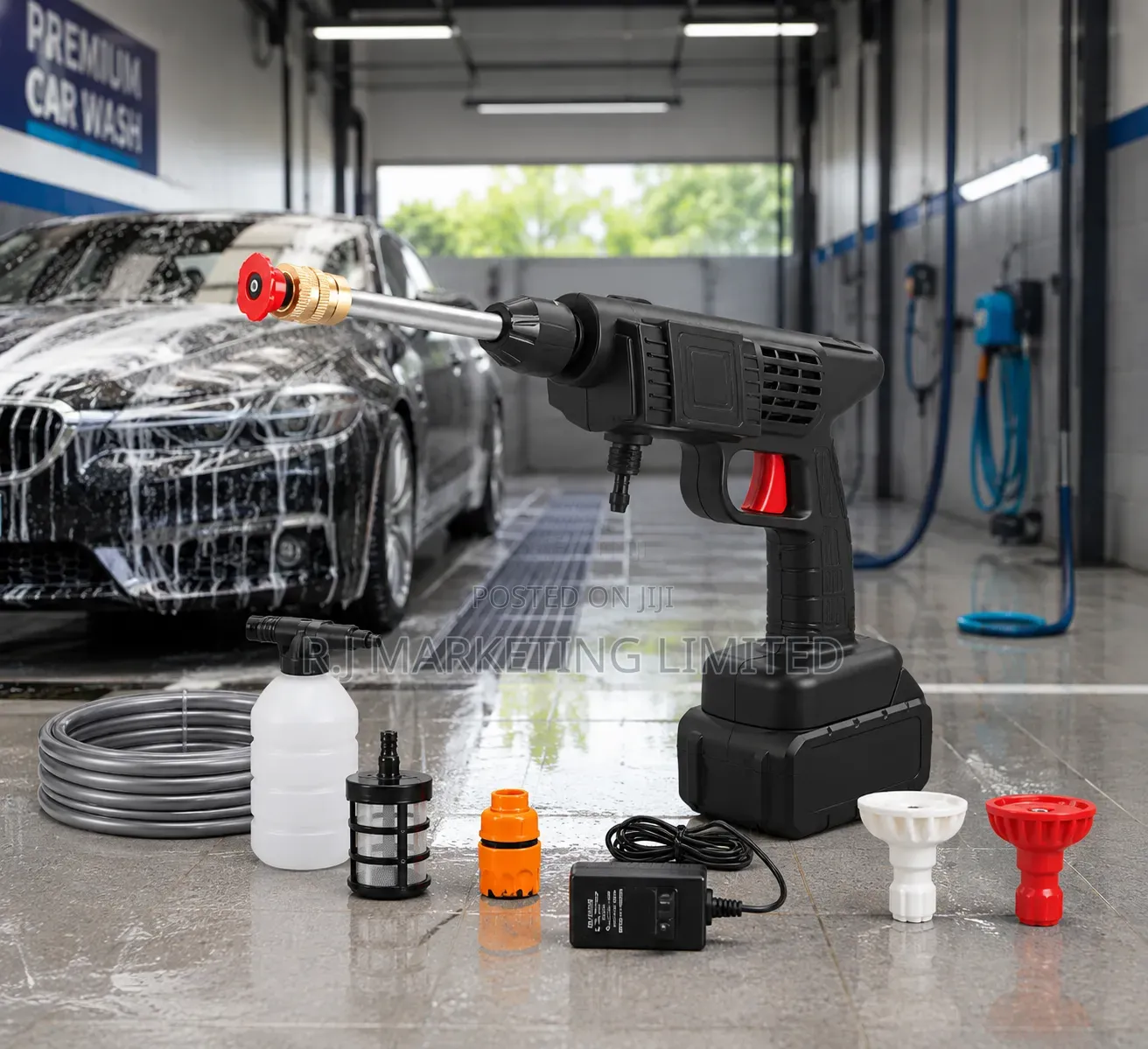 Cordless High Pressure Car Wash Gun Machine Rechargeable With