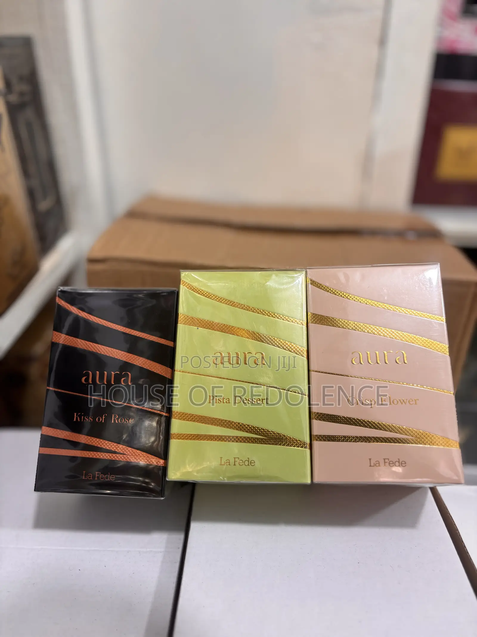 Aura Collection ( Kiss of Rose, Pista Dessert & Crisp Flower) Edp