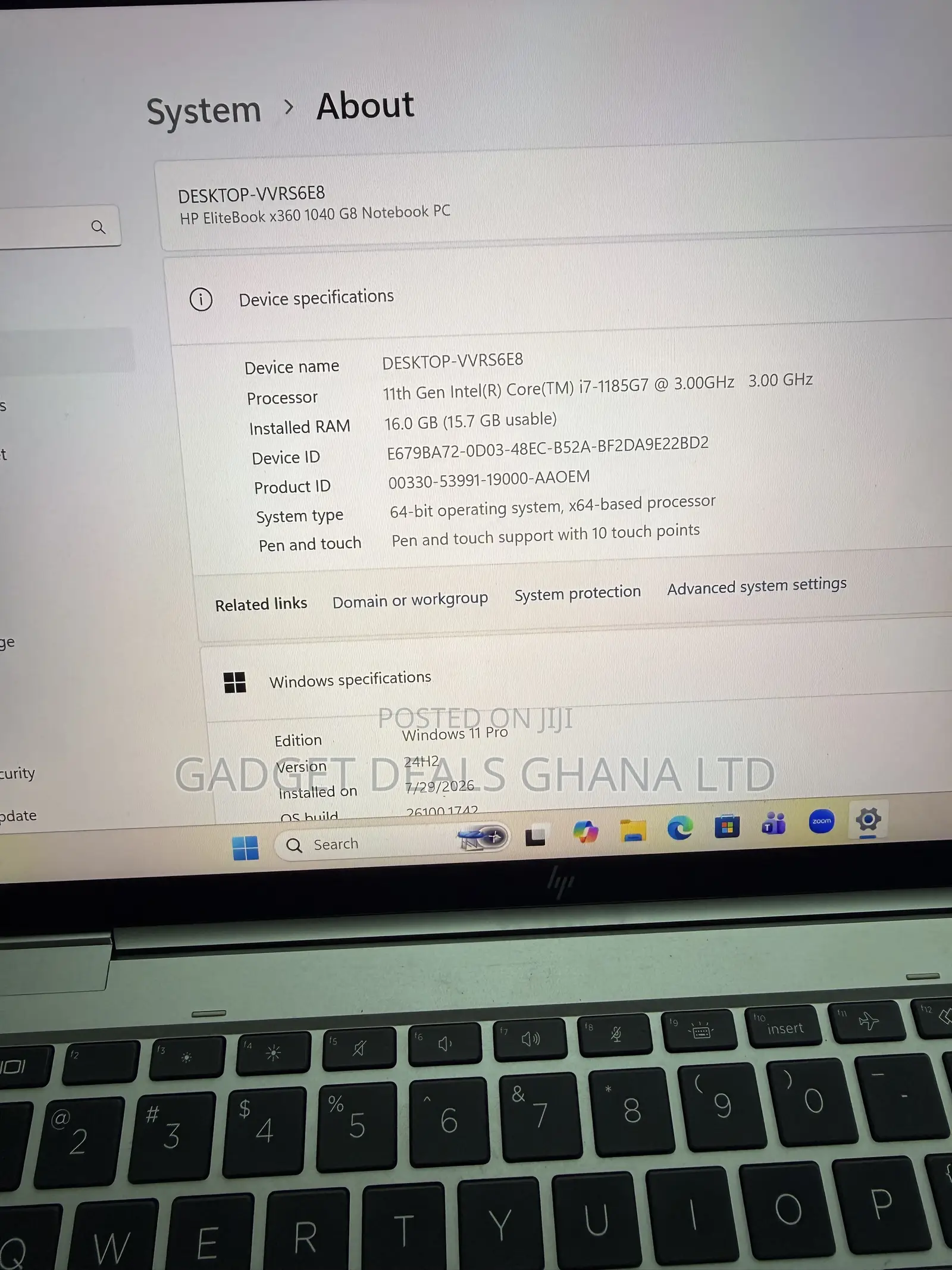 Laptop HP EliteBook x360 1040 G9 16GB Intel Core i7 SSD 256GB
