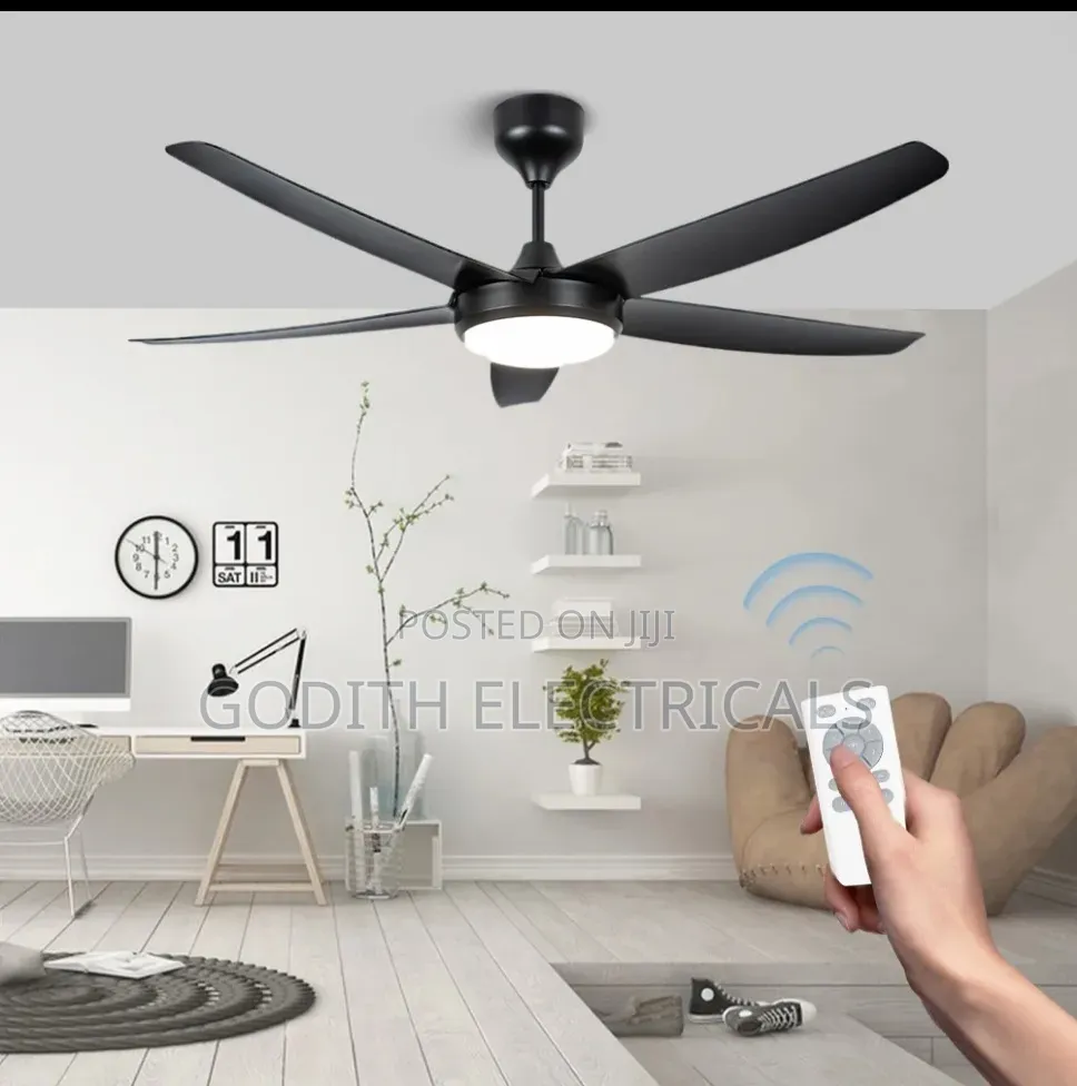 Ceiling Fan 56inches With 5 Blades N 3 Colors