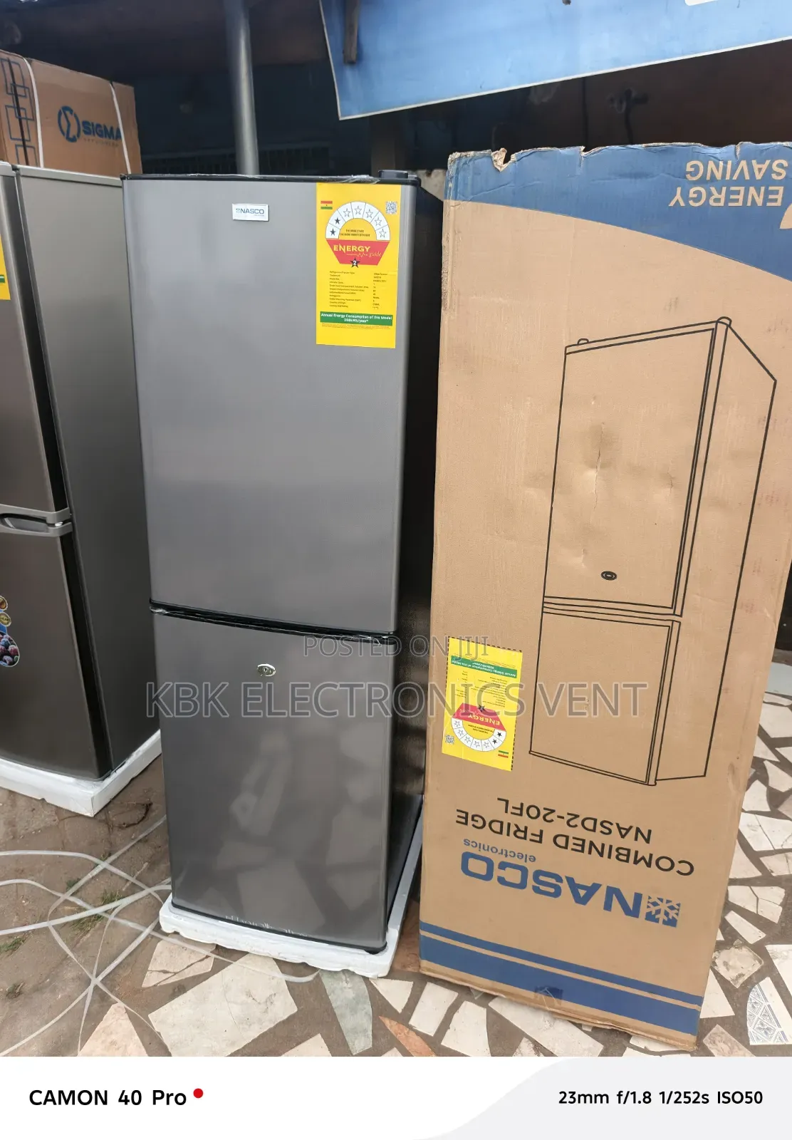 Nasco 152Liter Double Door Refrigerator