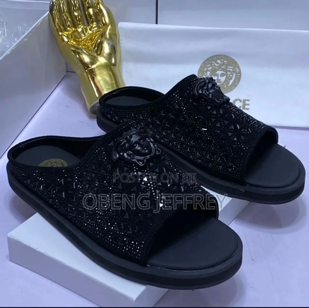 Original Versace Rhinestone Slipper