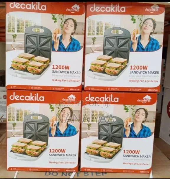Decakila Durable 4 Slice Sandwich Maker