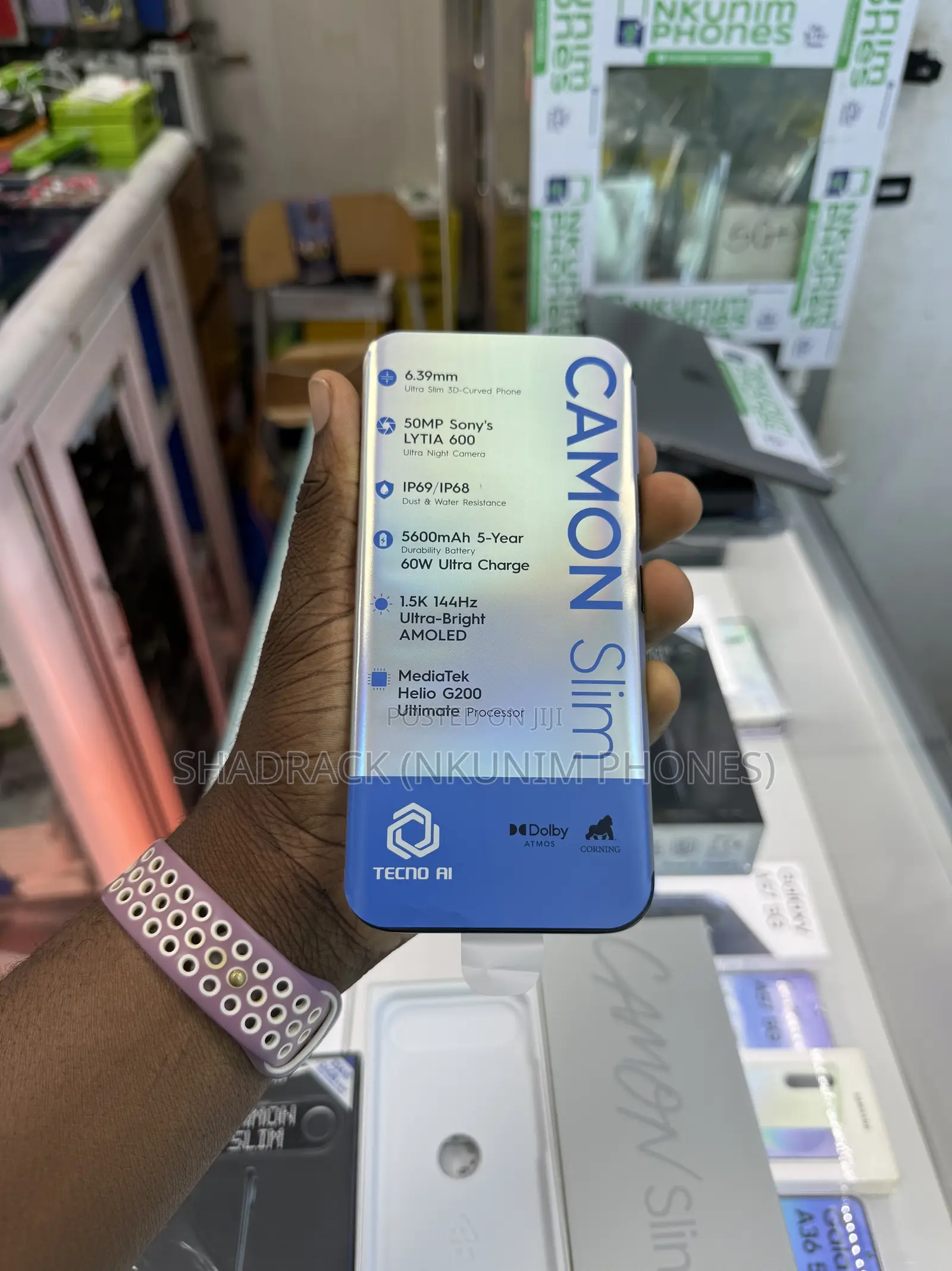 New Tecno Camon Slim 256 GB Gray
