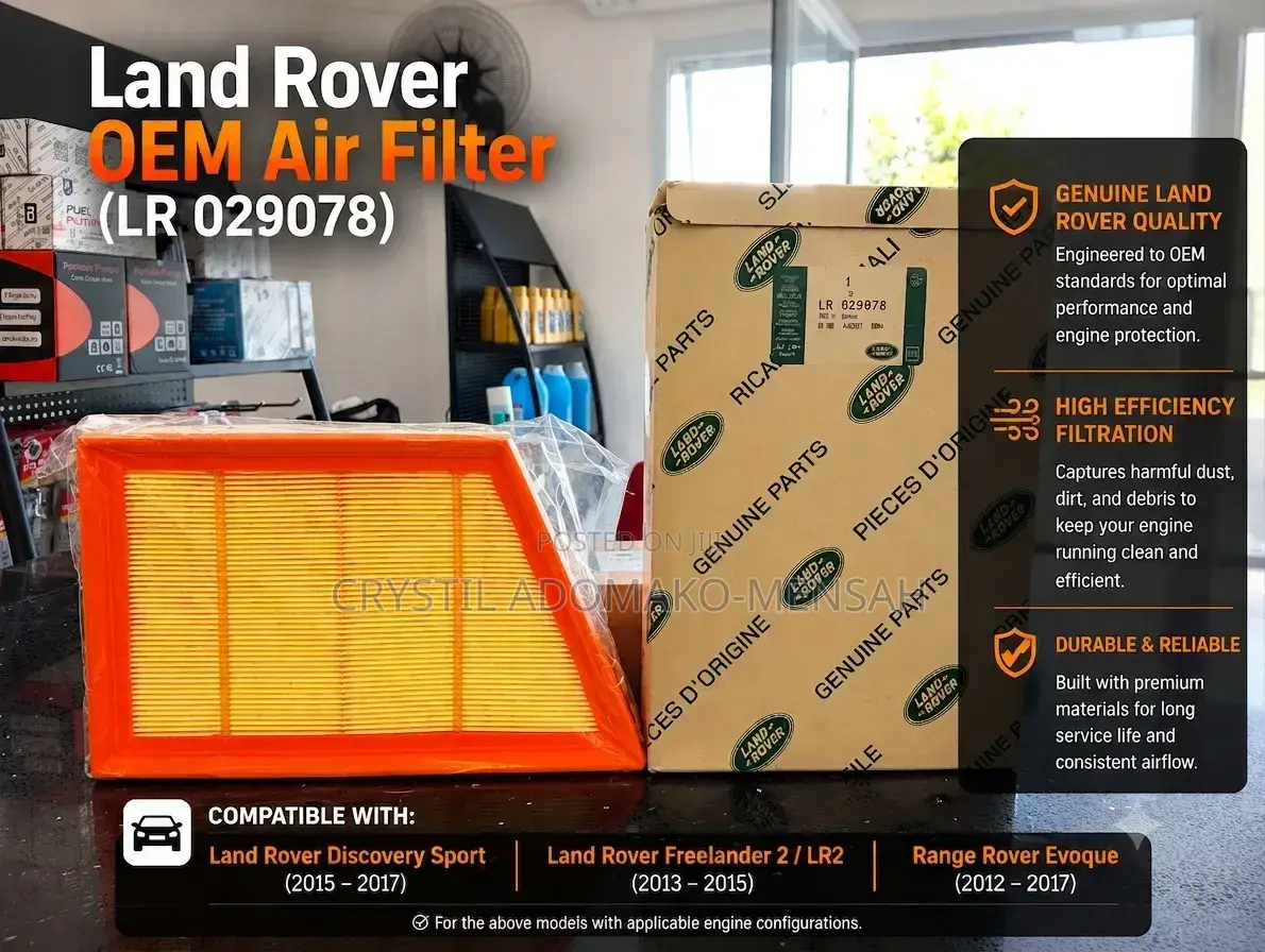 Genuine Land Rover OEM Air Filter (LR029078)