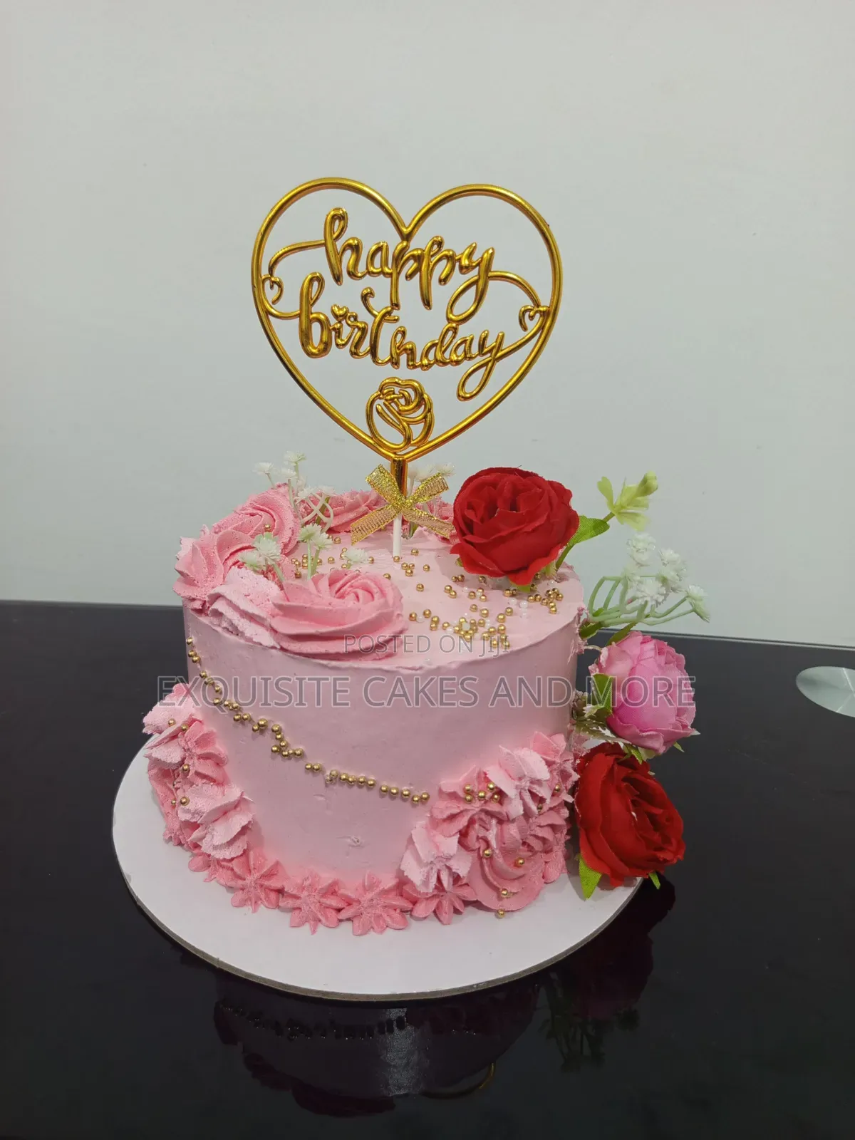 Pink Floral Cake for Ladies