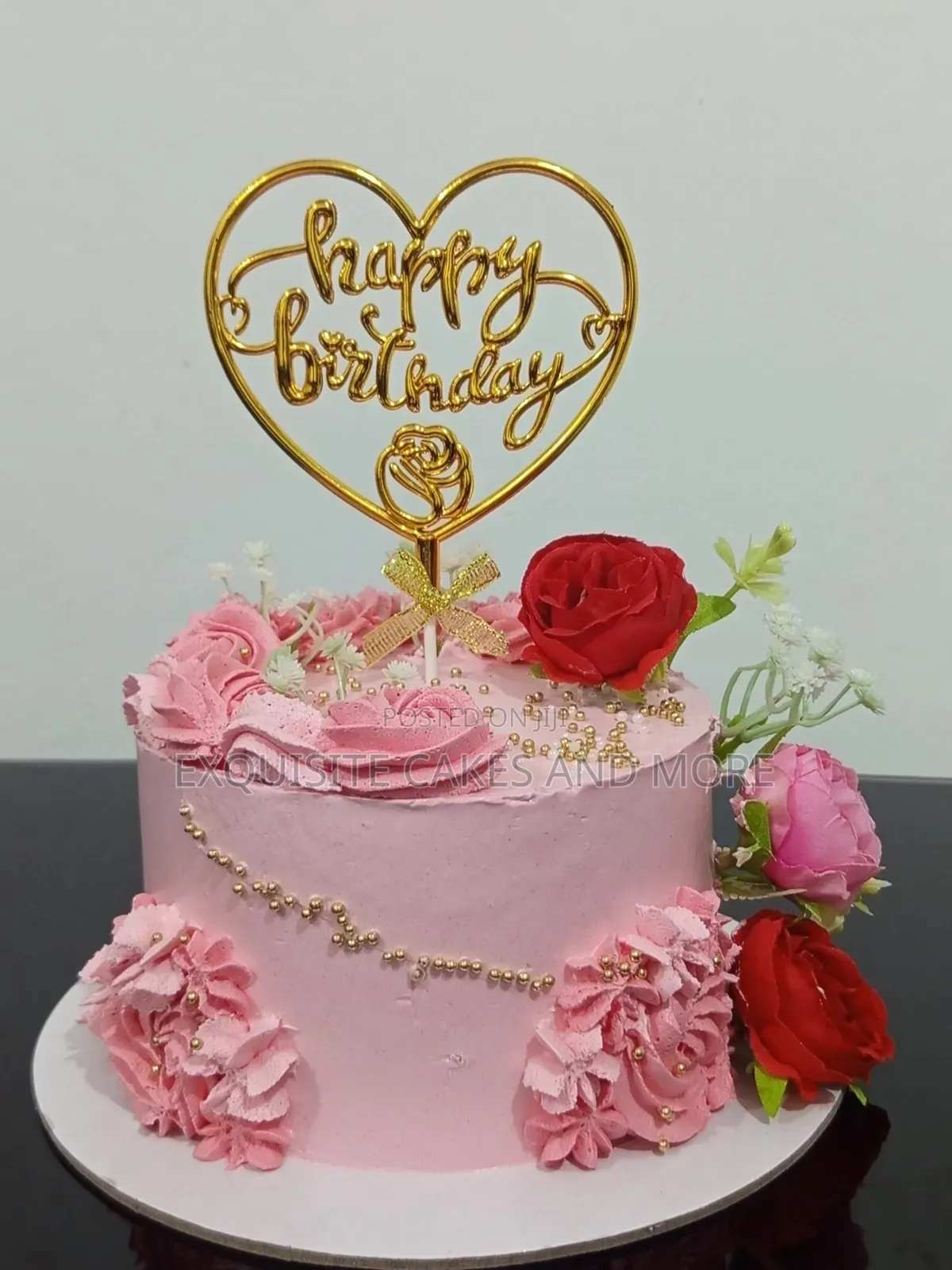 Pink Floral Cake for Ladies