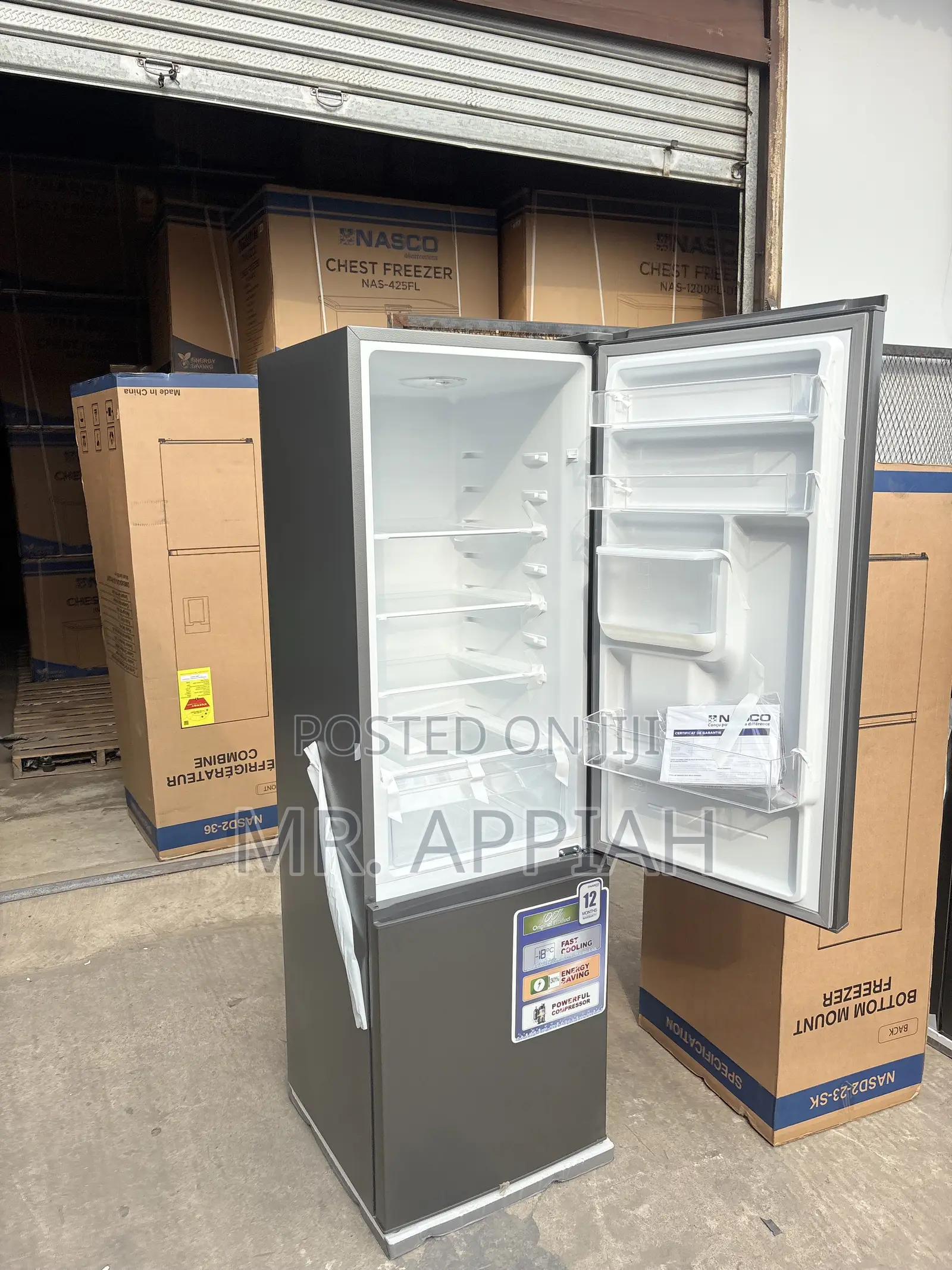 Super Classic Nasco Bottom Mount Freezer Fridge(170L).