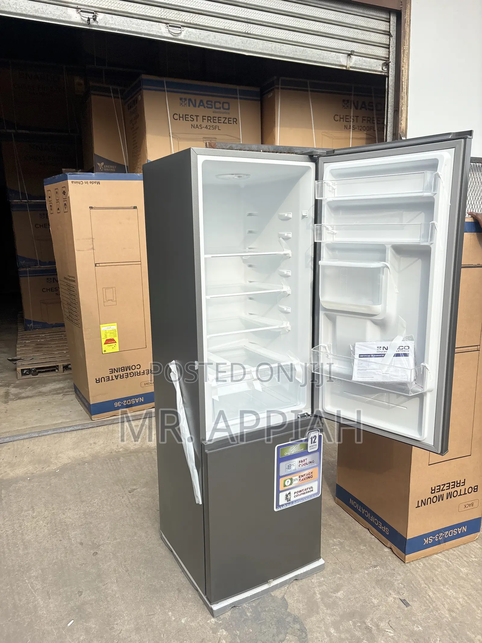 Super Classic Nasco Bottom Mount Freezer Fridge(170L).