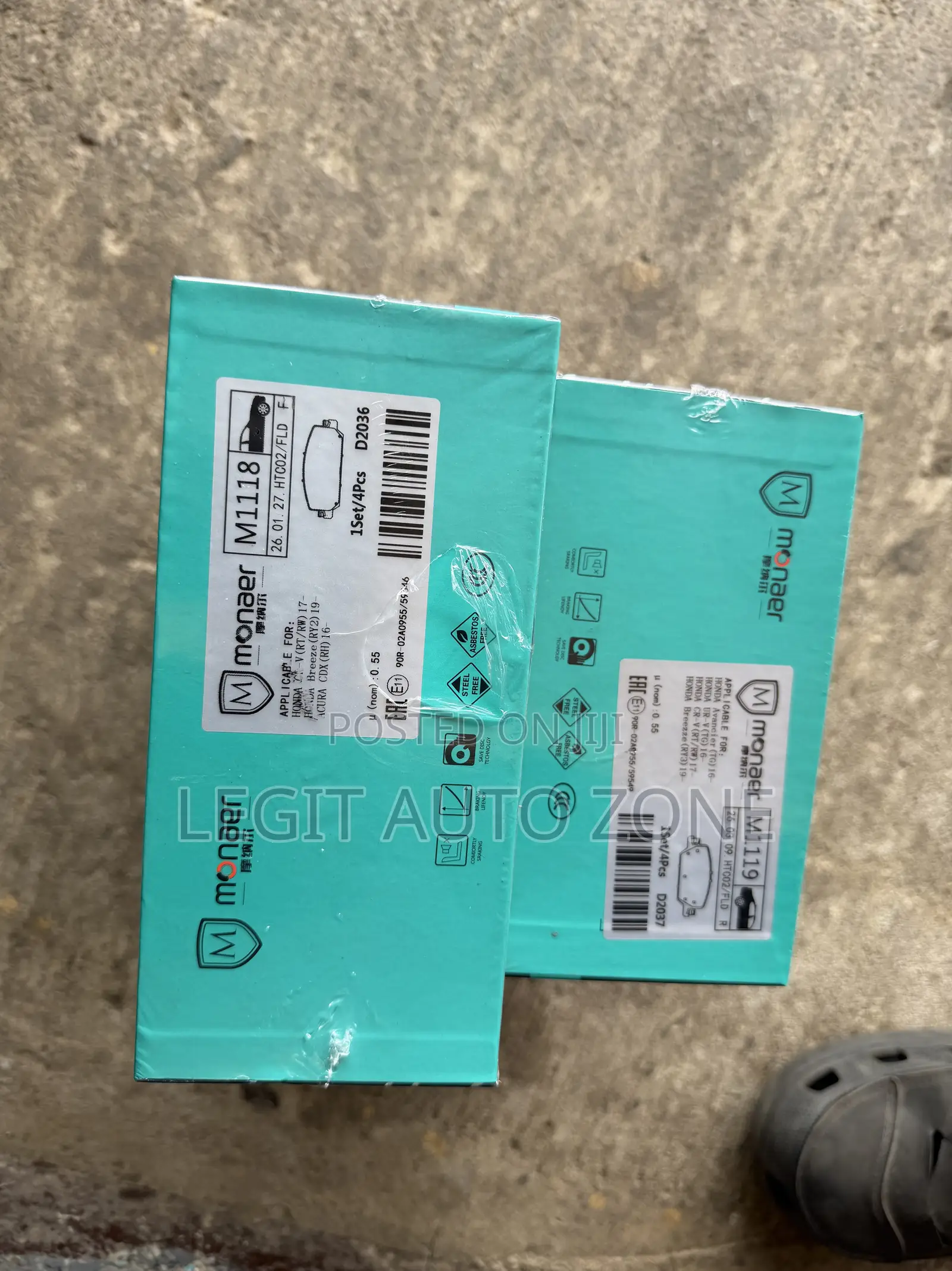 Honda CRV, Accord,Civic,HRV, Original Break Pads
