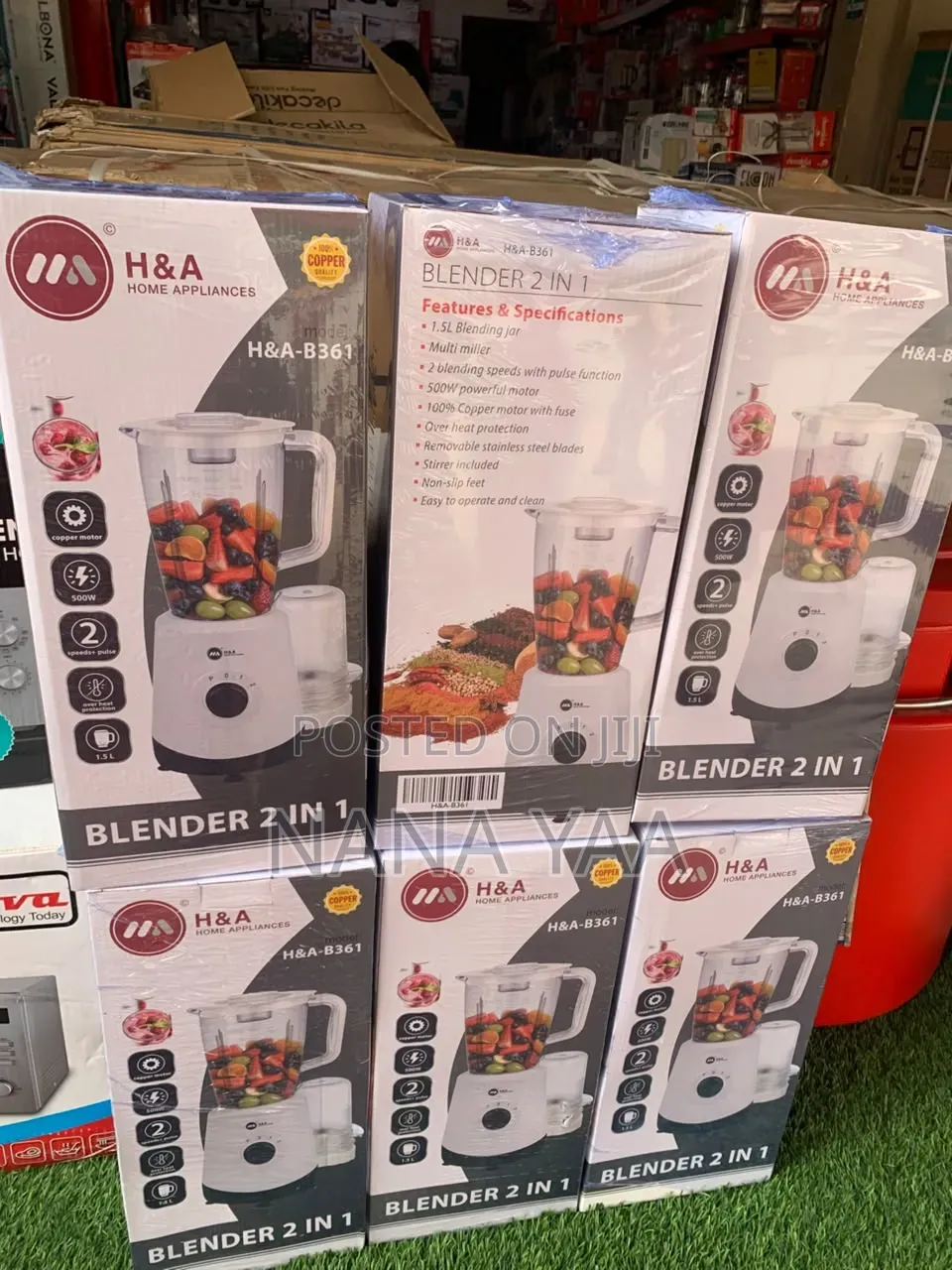 H&A Quality 2n1 Blender 1.5 Litres