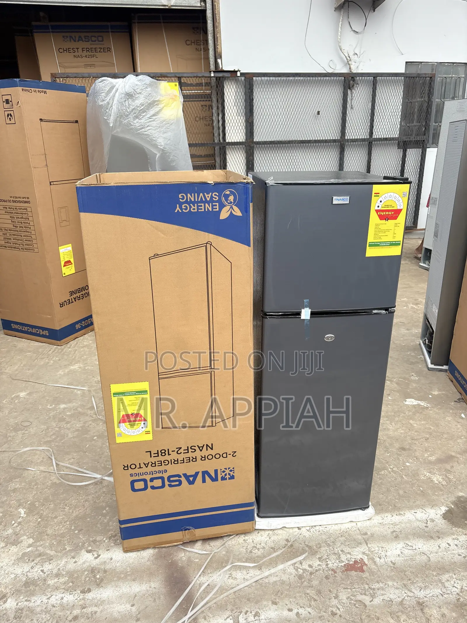 Stainless Steel Nasco Top Mount Freezer Fridge(Nasf2-18fl)158Liters