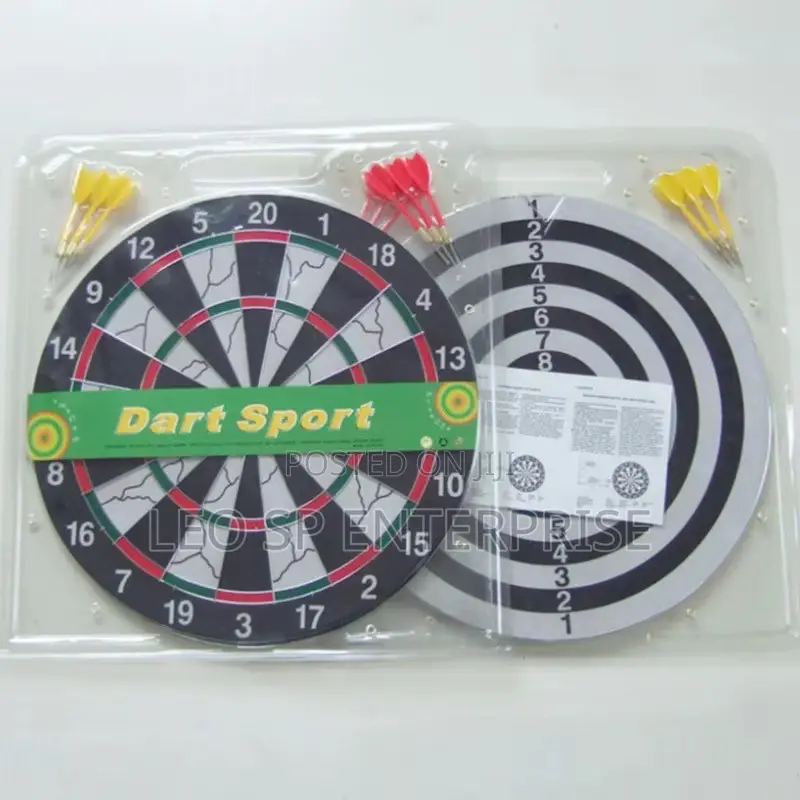 17 Inches Dart Board Front and Back