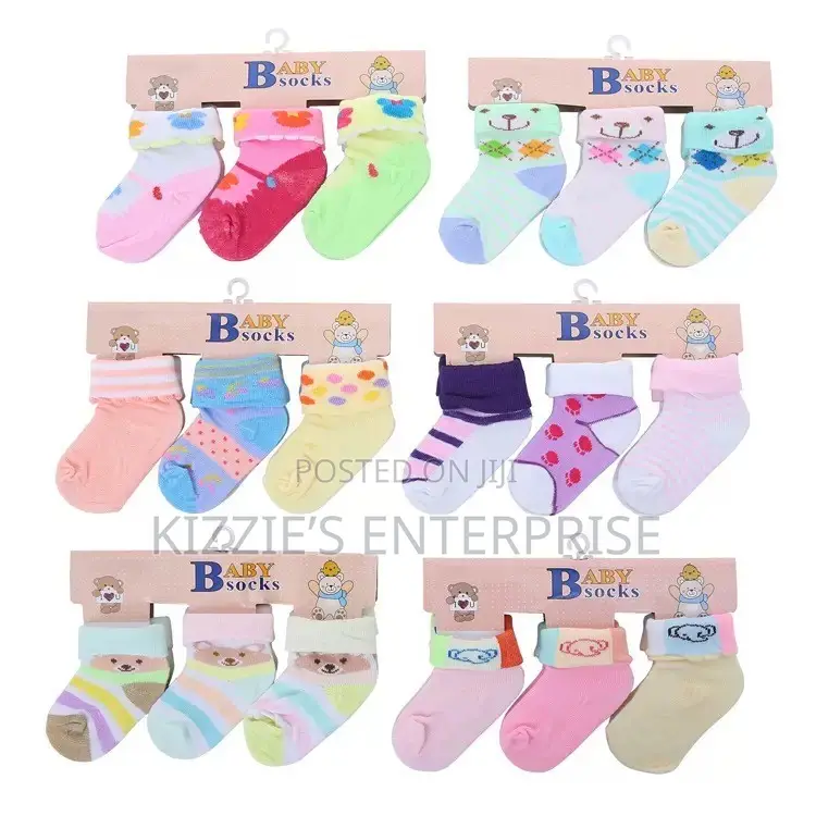 3pcs Unisex Sock 0-12months