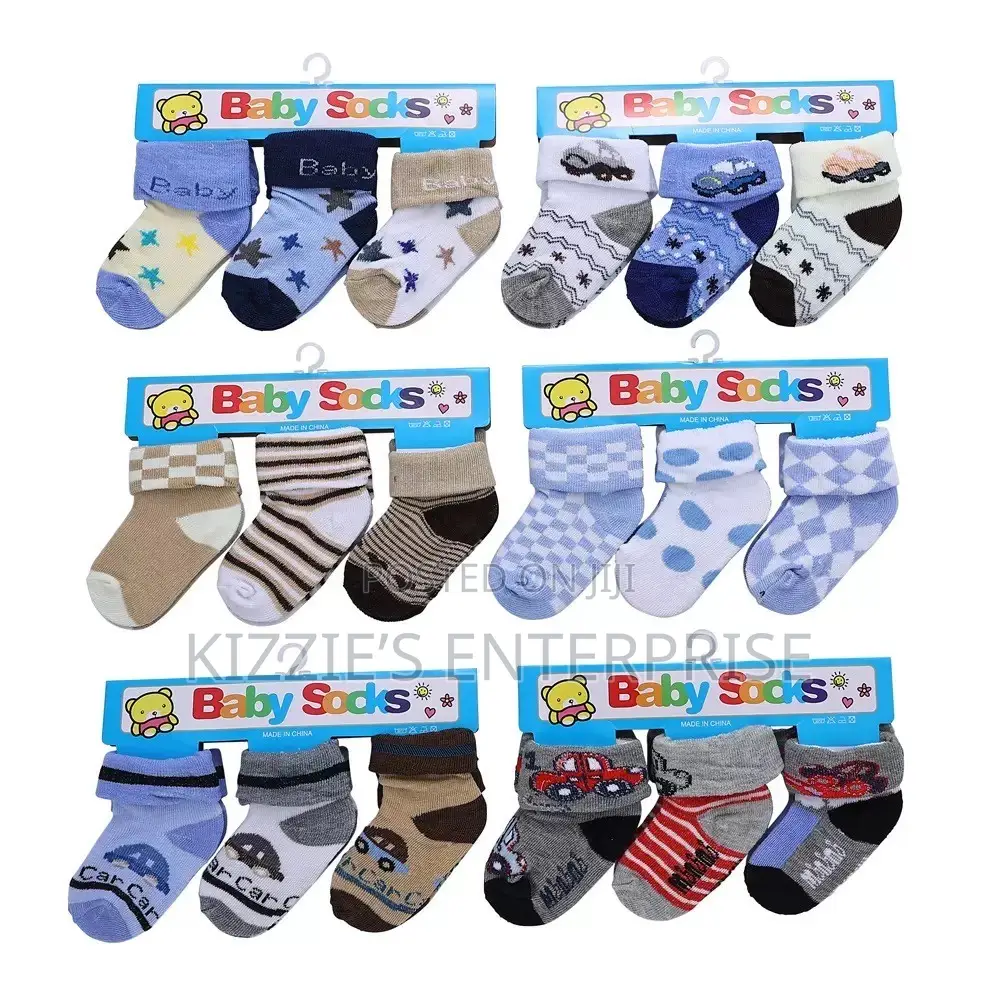 3pcs Unisex Sock 0-12months