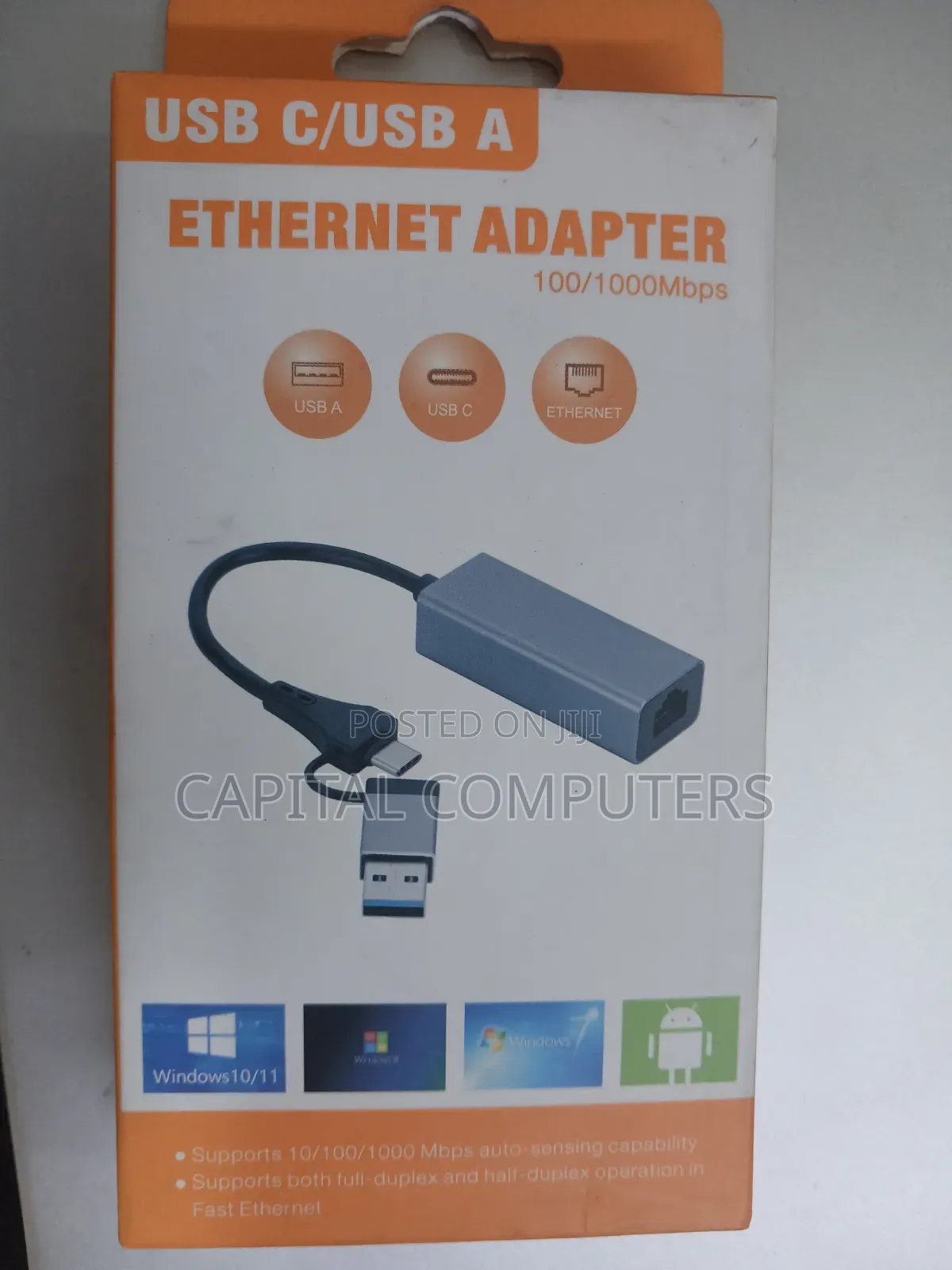 Ethernet Adapter USB C/ USB A