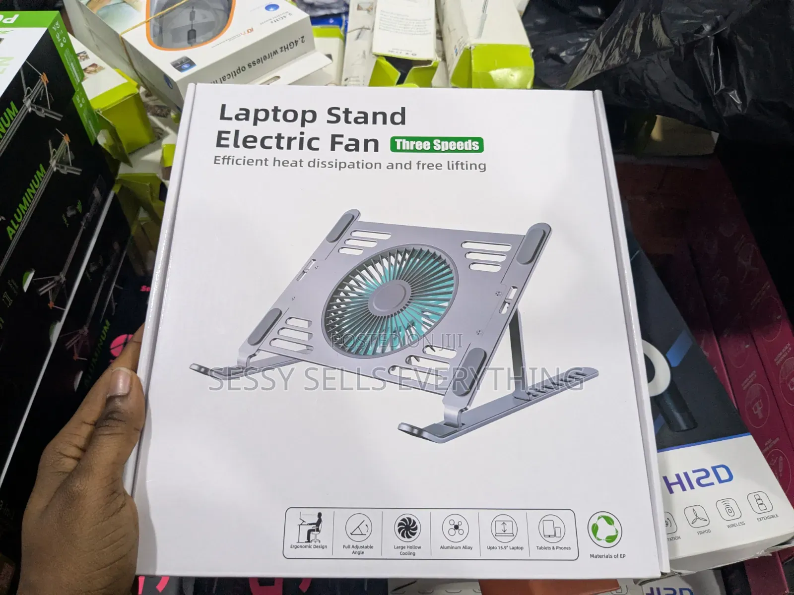Laptop Stand With Electric Fan