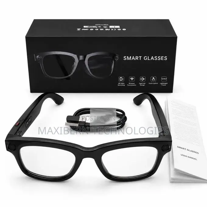 AI Smart Glasses With HD Camera, Bluetooth 5.4, Music Calls
