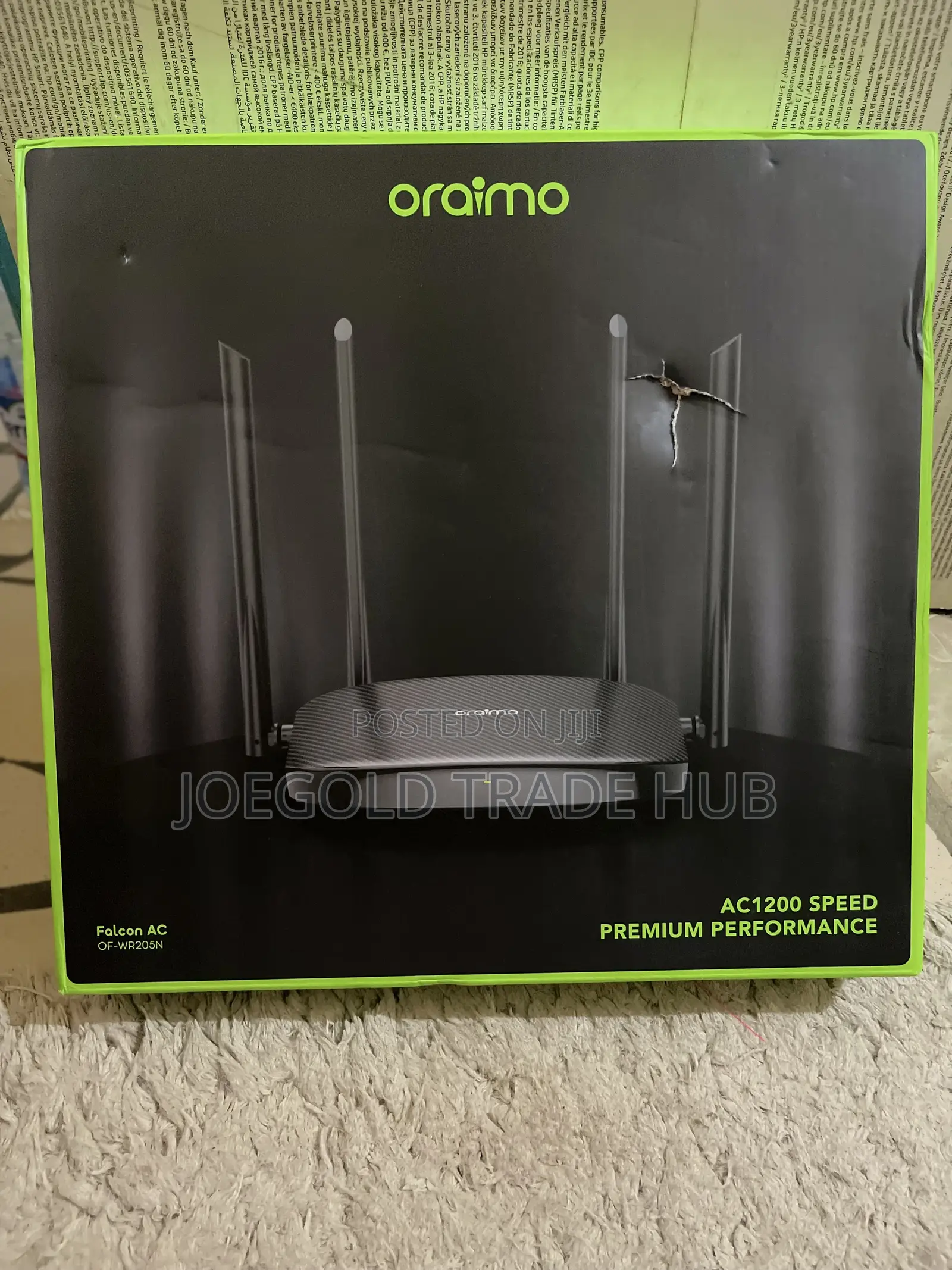 Router(Oraimo AC Dual Band WiFi 5 Router | 2.4G + 5G)