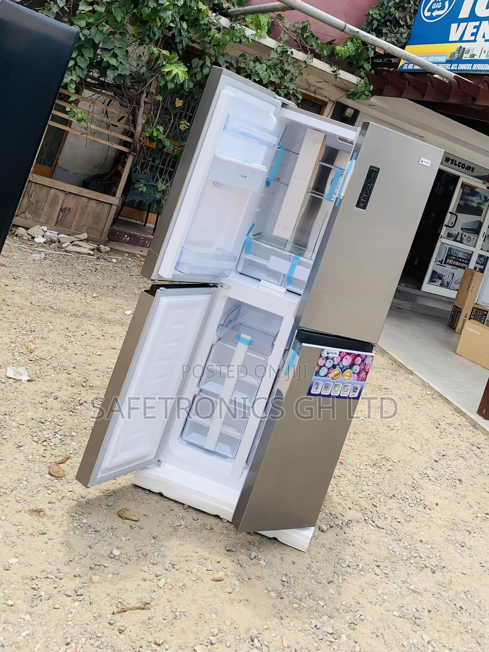 Trust Sleek Pearl 421L Bottom Freezer + Dispenser PF-613MDIXWD-1A