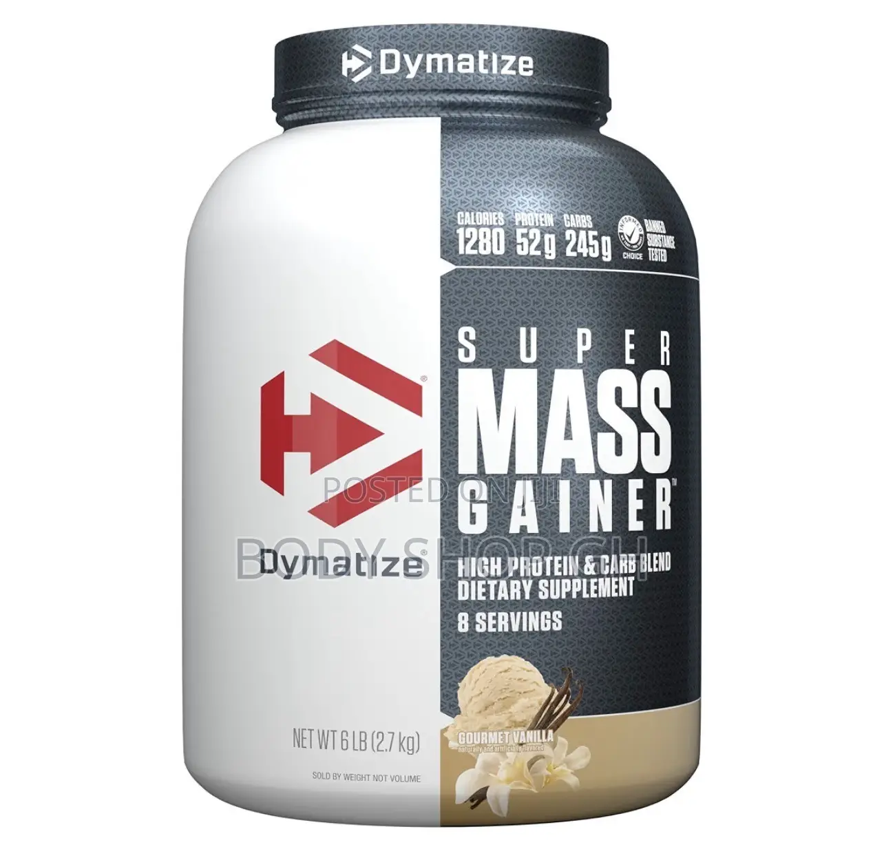 Super Mass Gainer Whey Protein Powder, Gourmet Vanilla - FOR MUSCLE