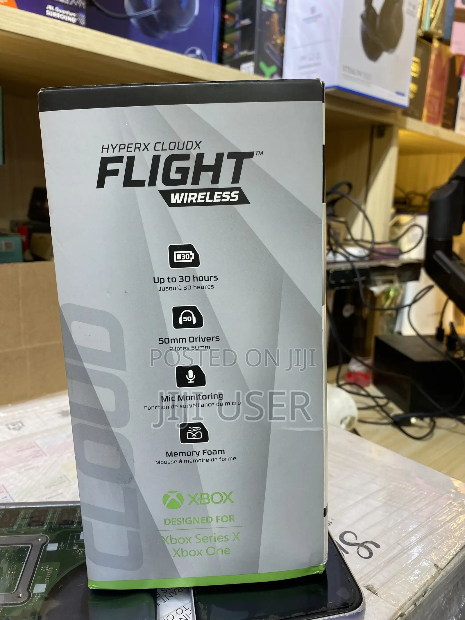 HyperX CloudX Flight Wireless Official Xbox Gaming Headset