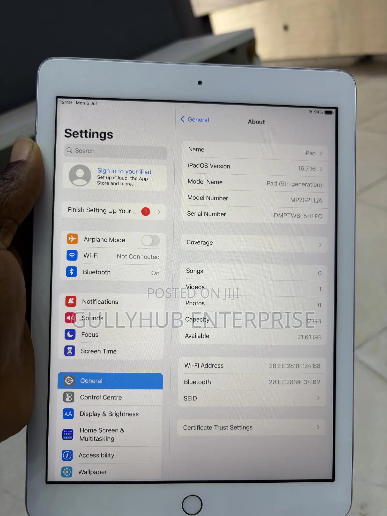 Apple iPad 9.7 32 GB Silver