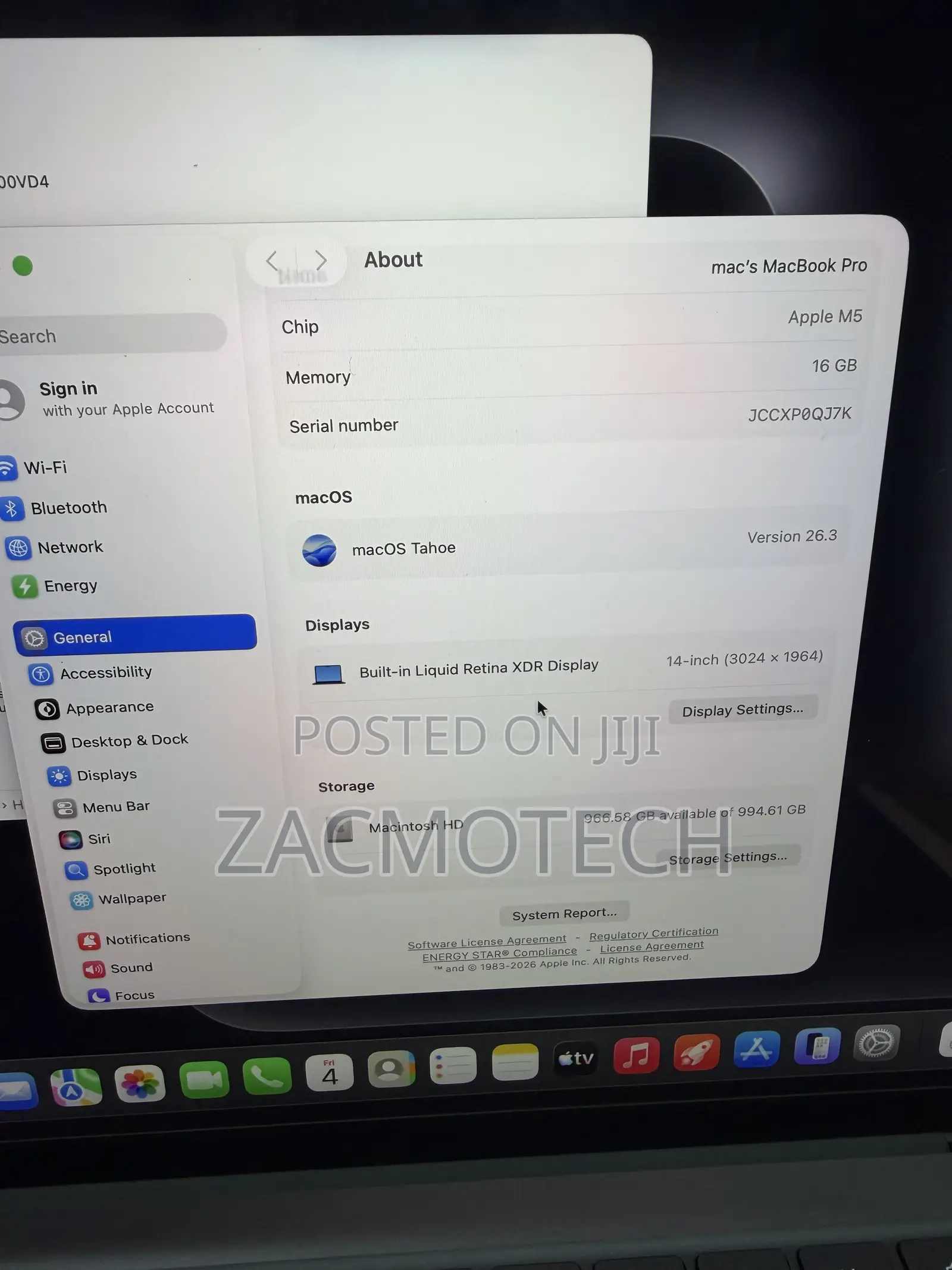 Laptop Apple MacBook Pro 2025 M5 16GB Apple M5 SSD 1T