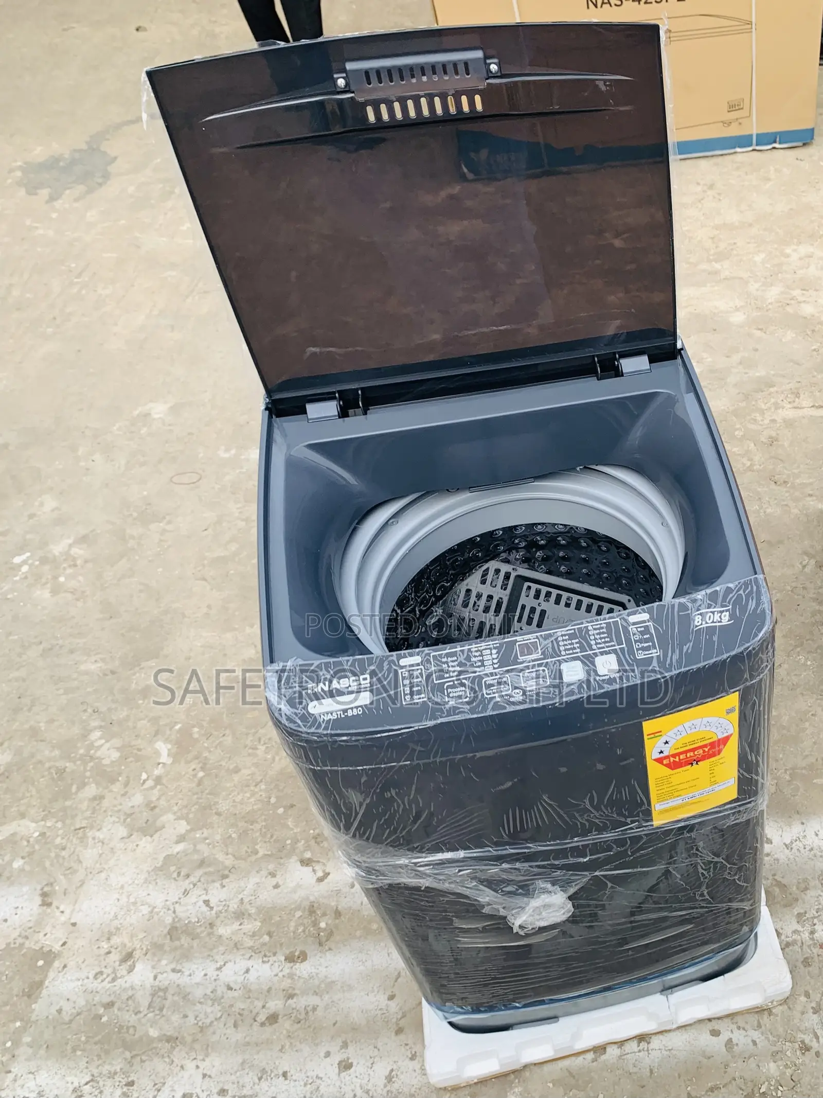 Design Nasco 8KG Top Load FullyAutomatic Washing Machine (NASTL-B80)
