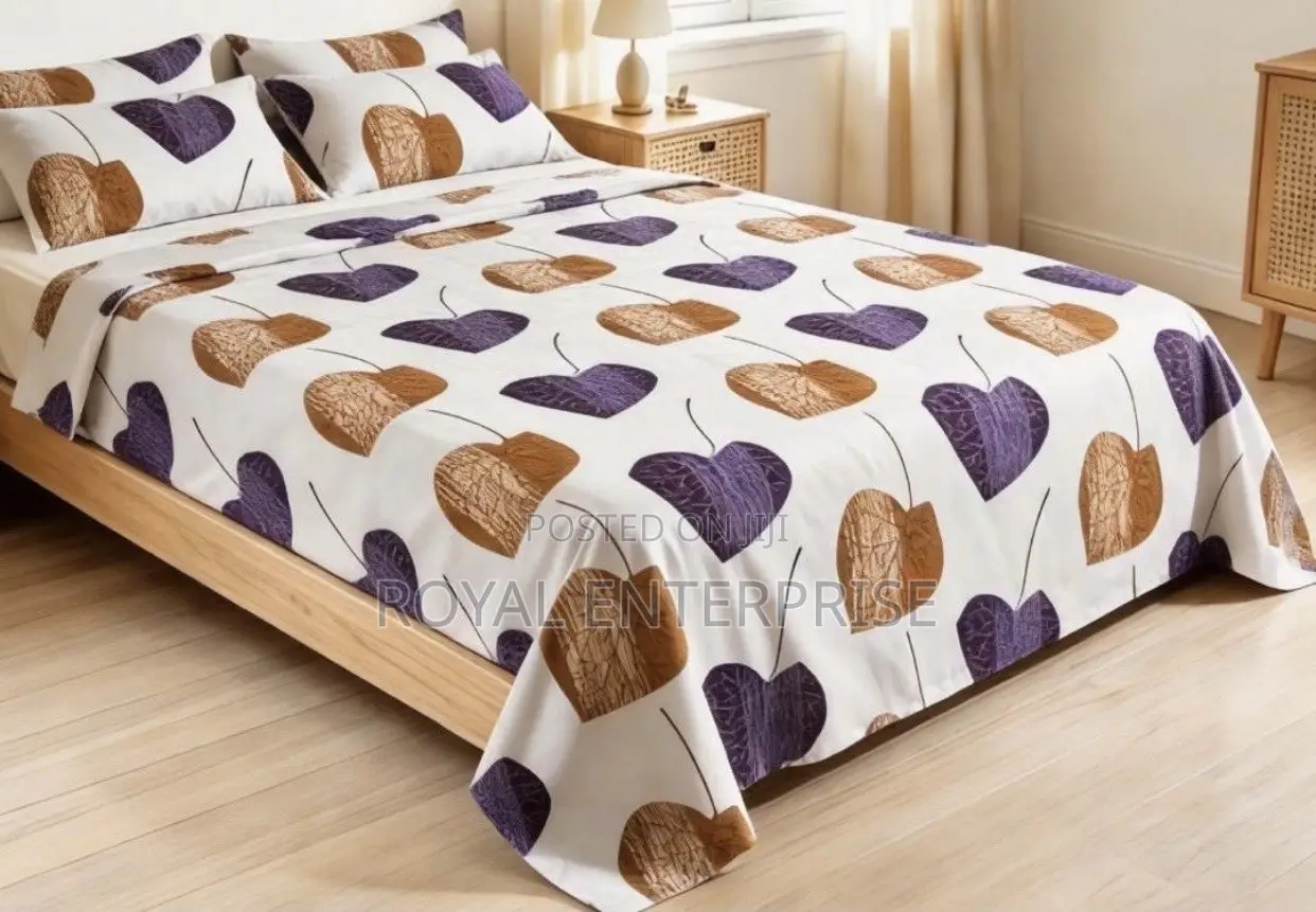 King Size Flat Bedsheet Bundle-2 Flat Sheet+4 Pillowcase-Hotel Quality