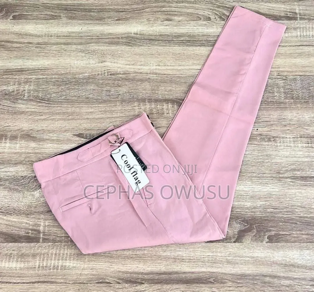 Beltless Material Trousers