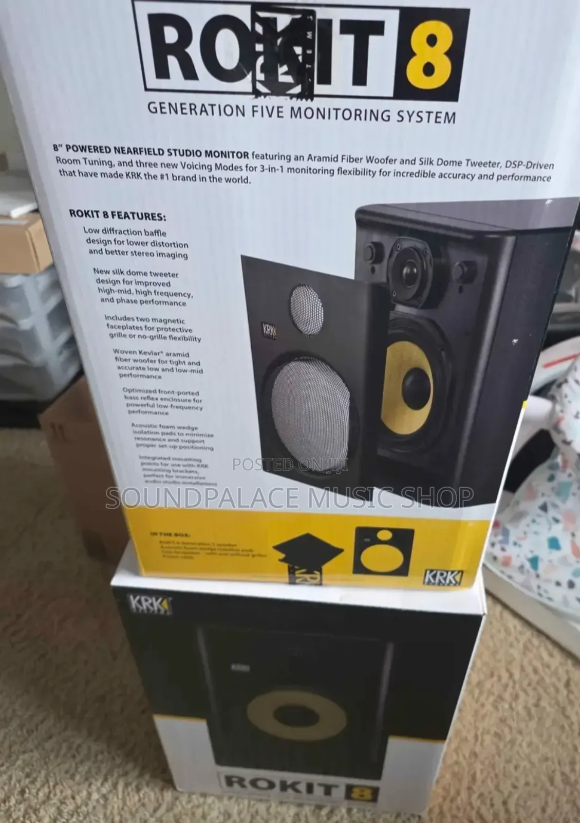 KRK Rokit 8 Generation Five (G5) Powered Nearfield Studio Monitor