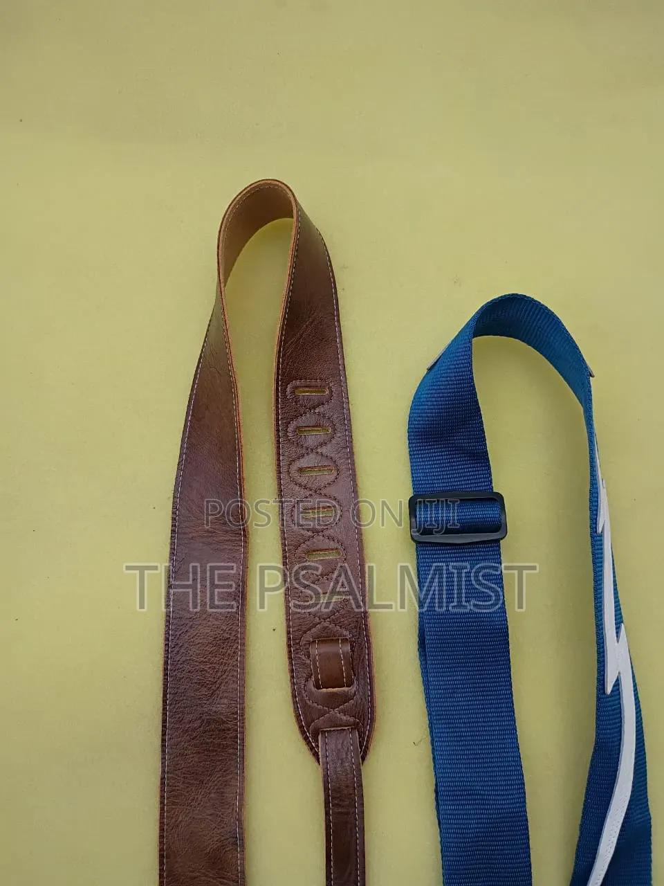 Levys and Fender Top Quality Leather Guitar Straps