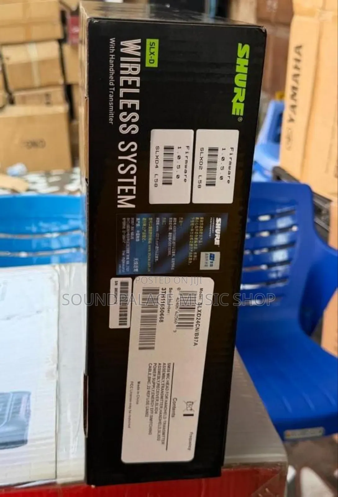Shure SLXD2 Single Wireless Microphone With Beta 58A Mic Capsule