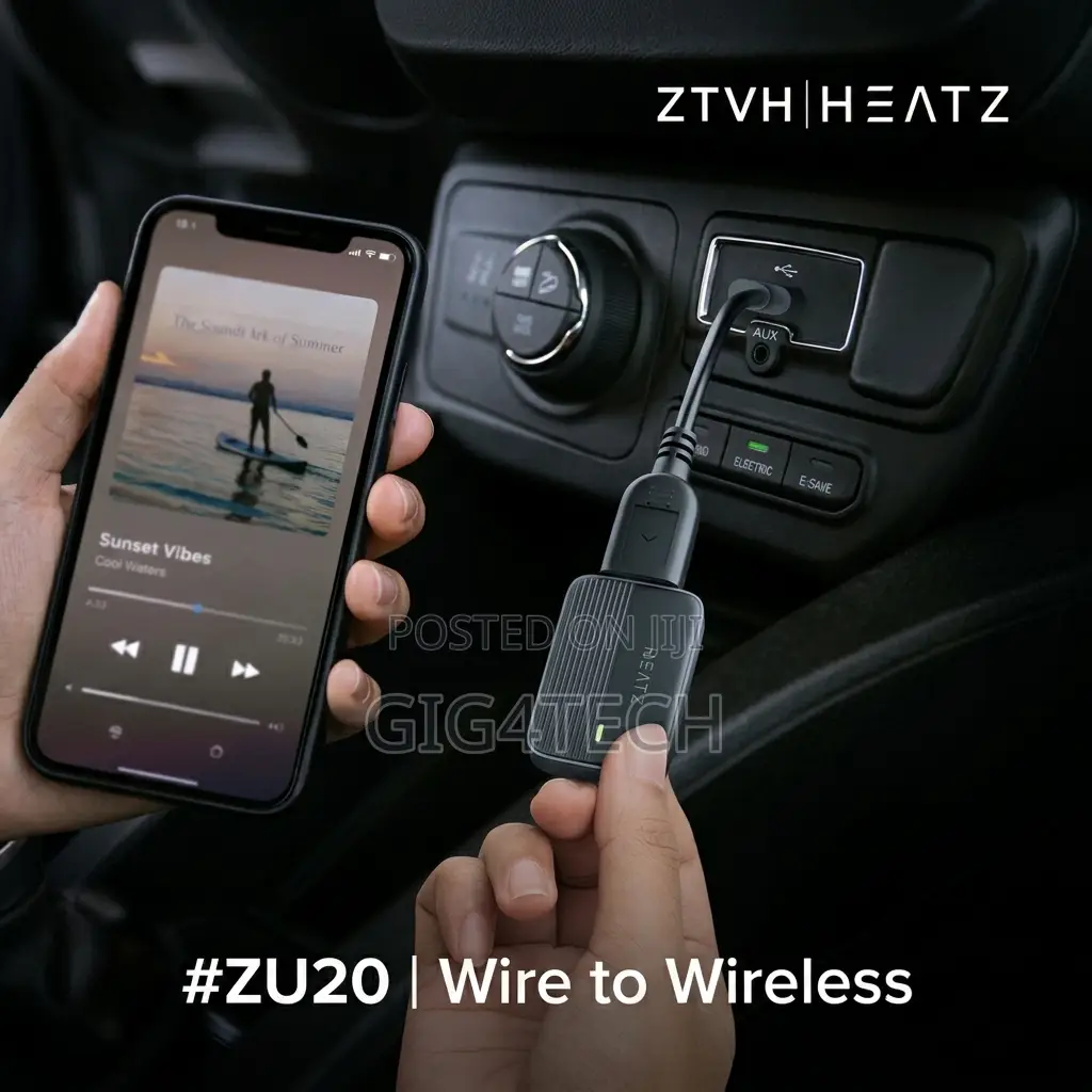 Heatz Zu20 Apple Carplay Android Auto Wireless Adapter